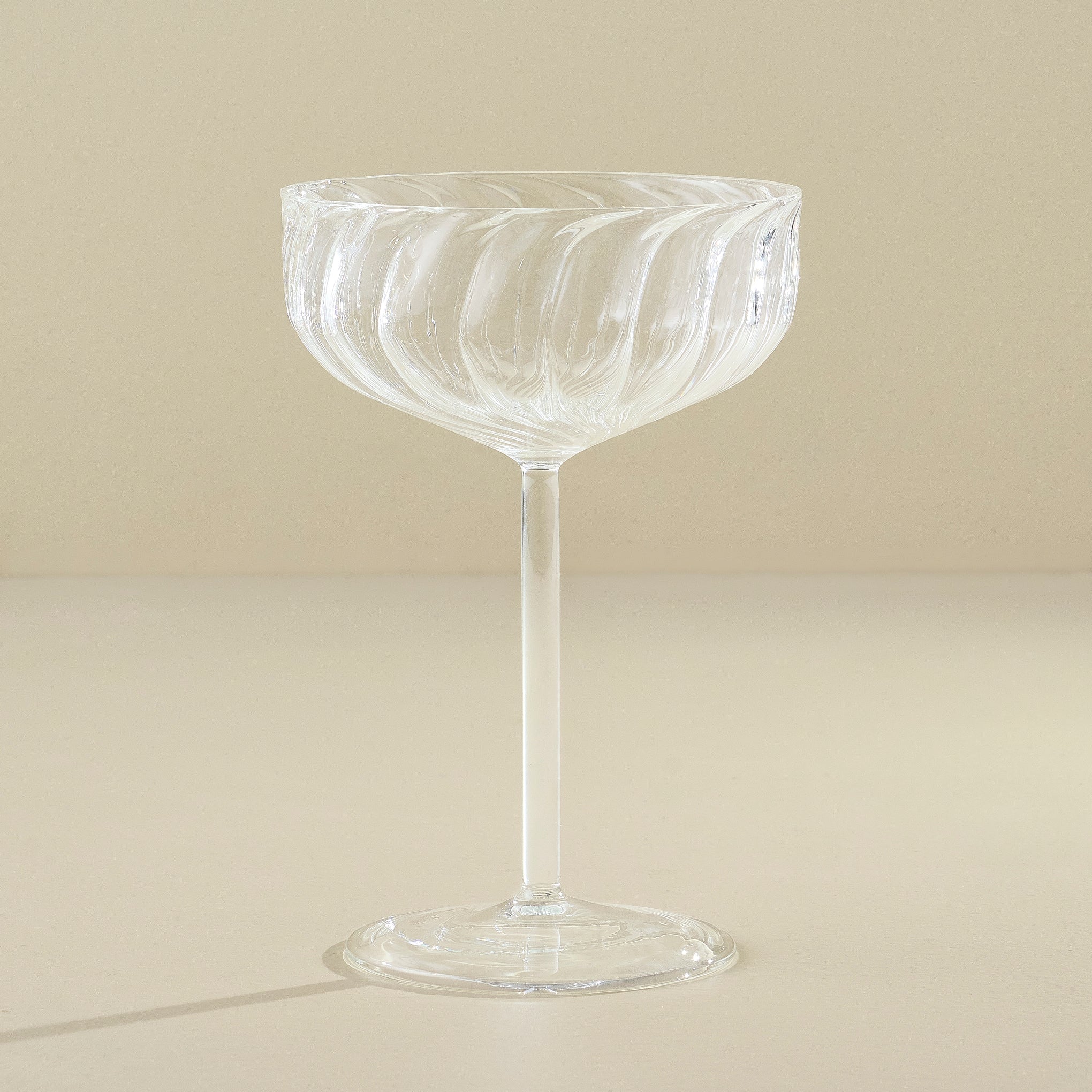 Fluted Coupe Glass