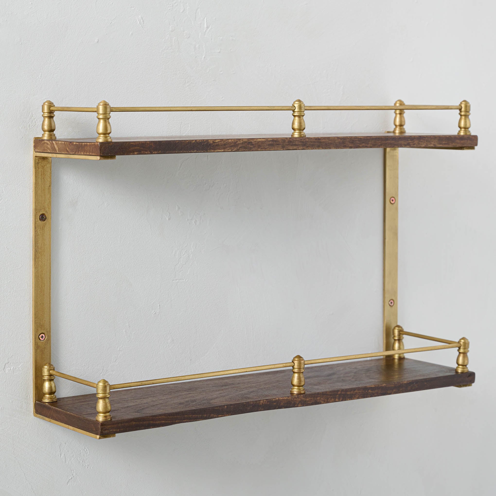 Elliott Brass Railing Shelf $118.00
