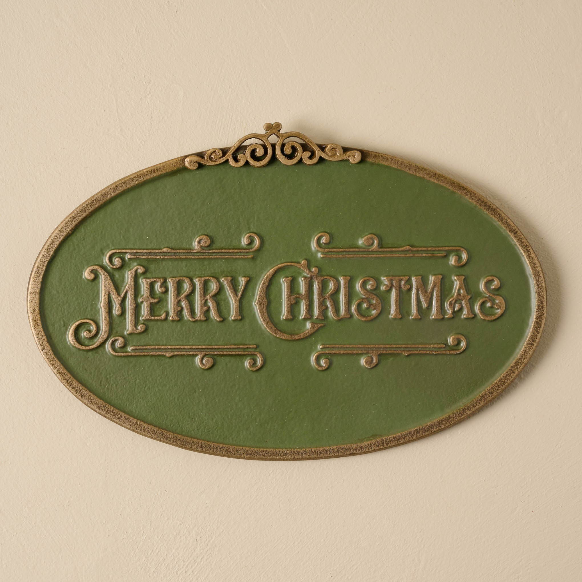 Merry Christmas Metal Wall Sign On sale for $34.99, discounted from $48.00