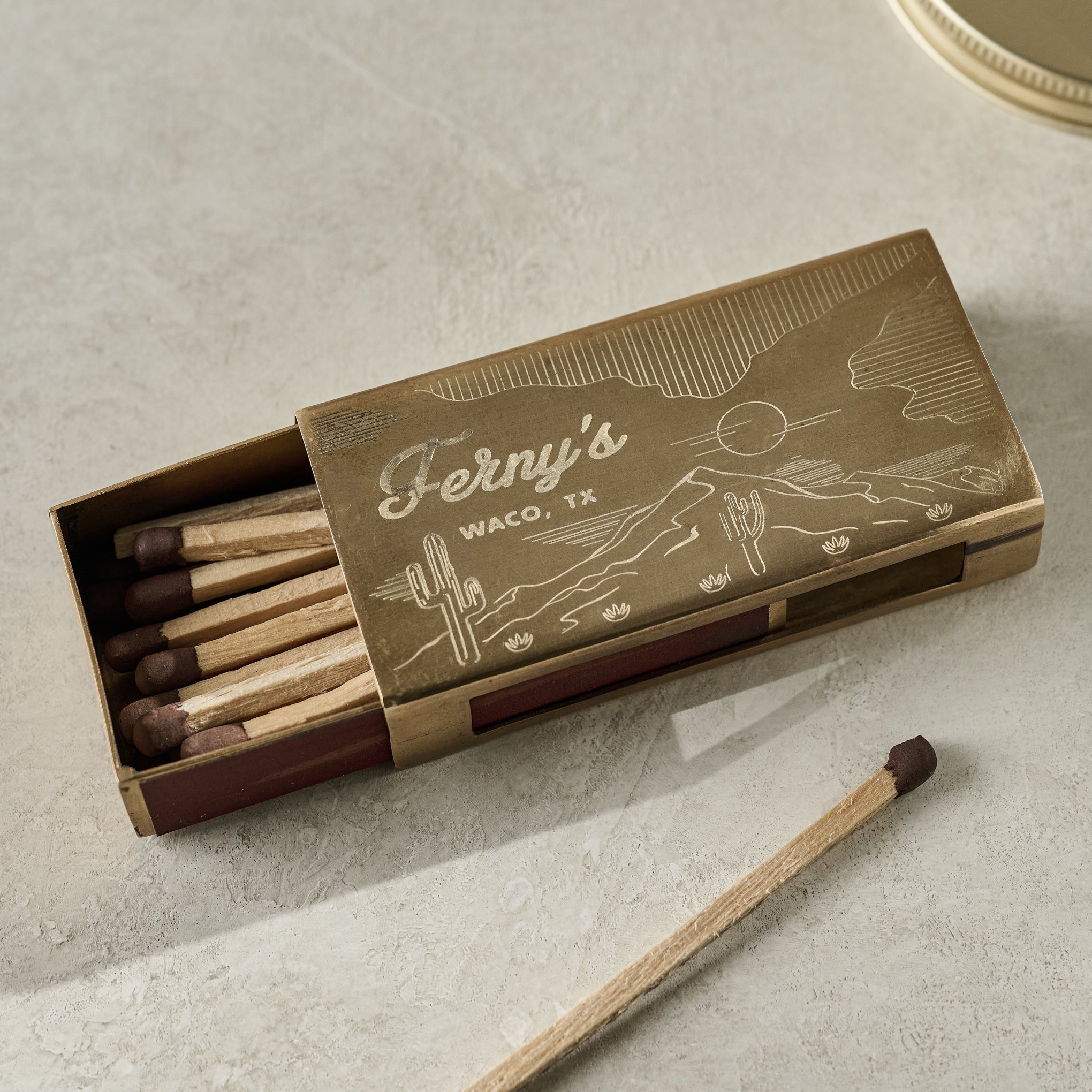 Ferny's Brass Match Box $24.00