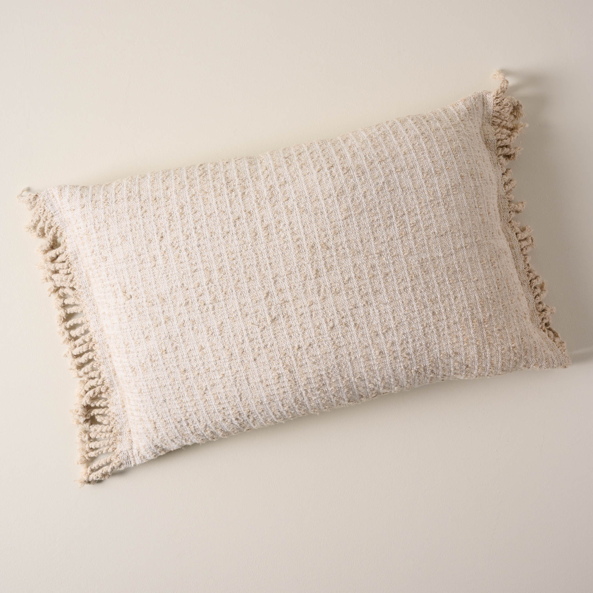 Florence Textured Stripe Small Lumbar Pillow