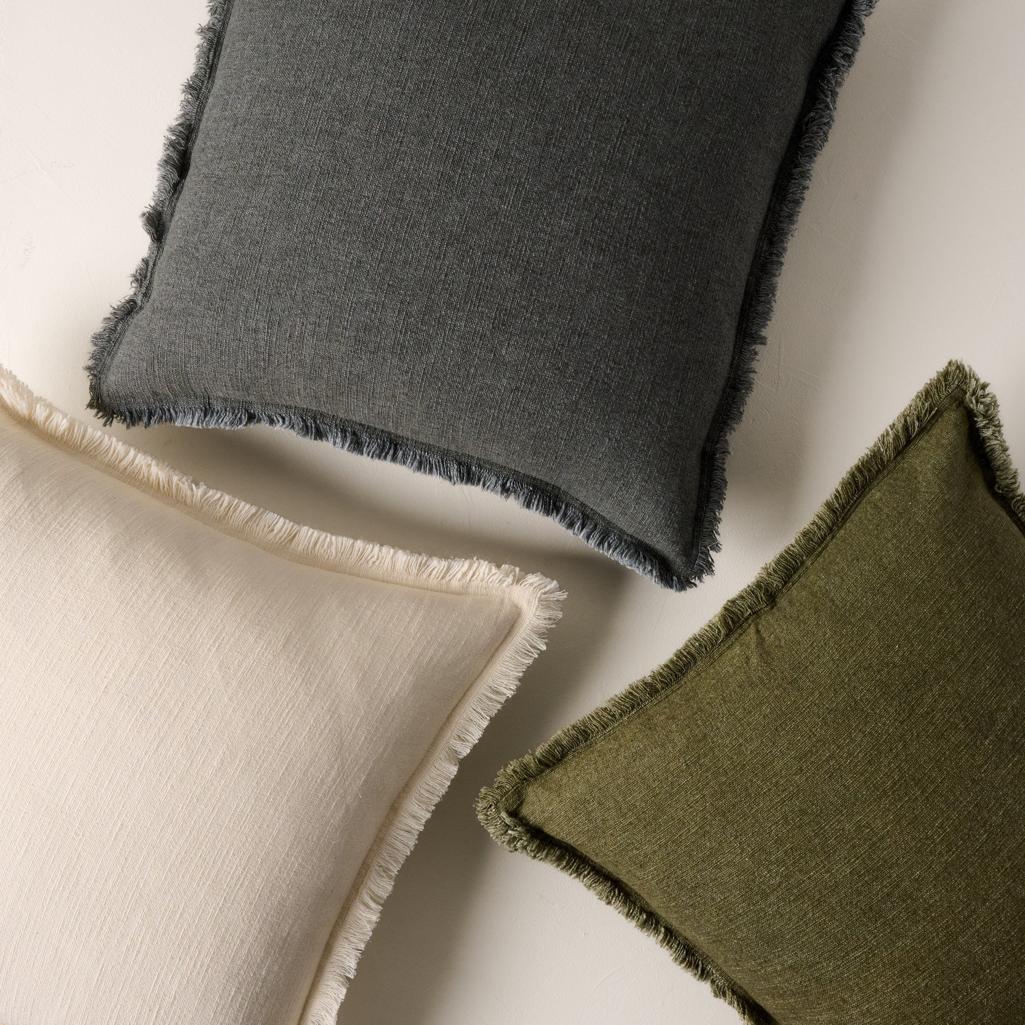 Sydney Heathered Pillow in whitecap grey, sedona sage, and mayfly On sale for $34.99, discounted from $58.00