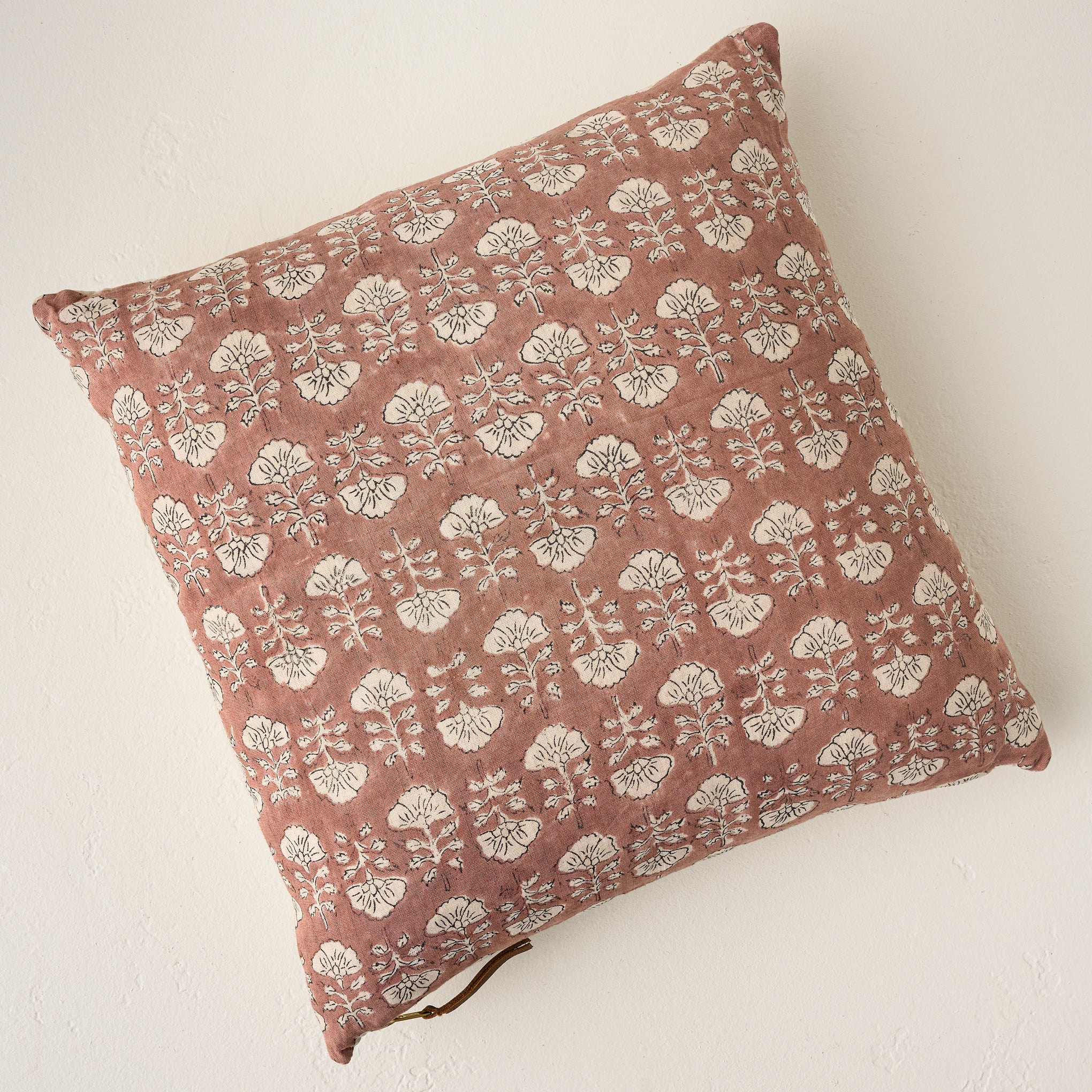 Flora Desert Clay Printed Pillow