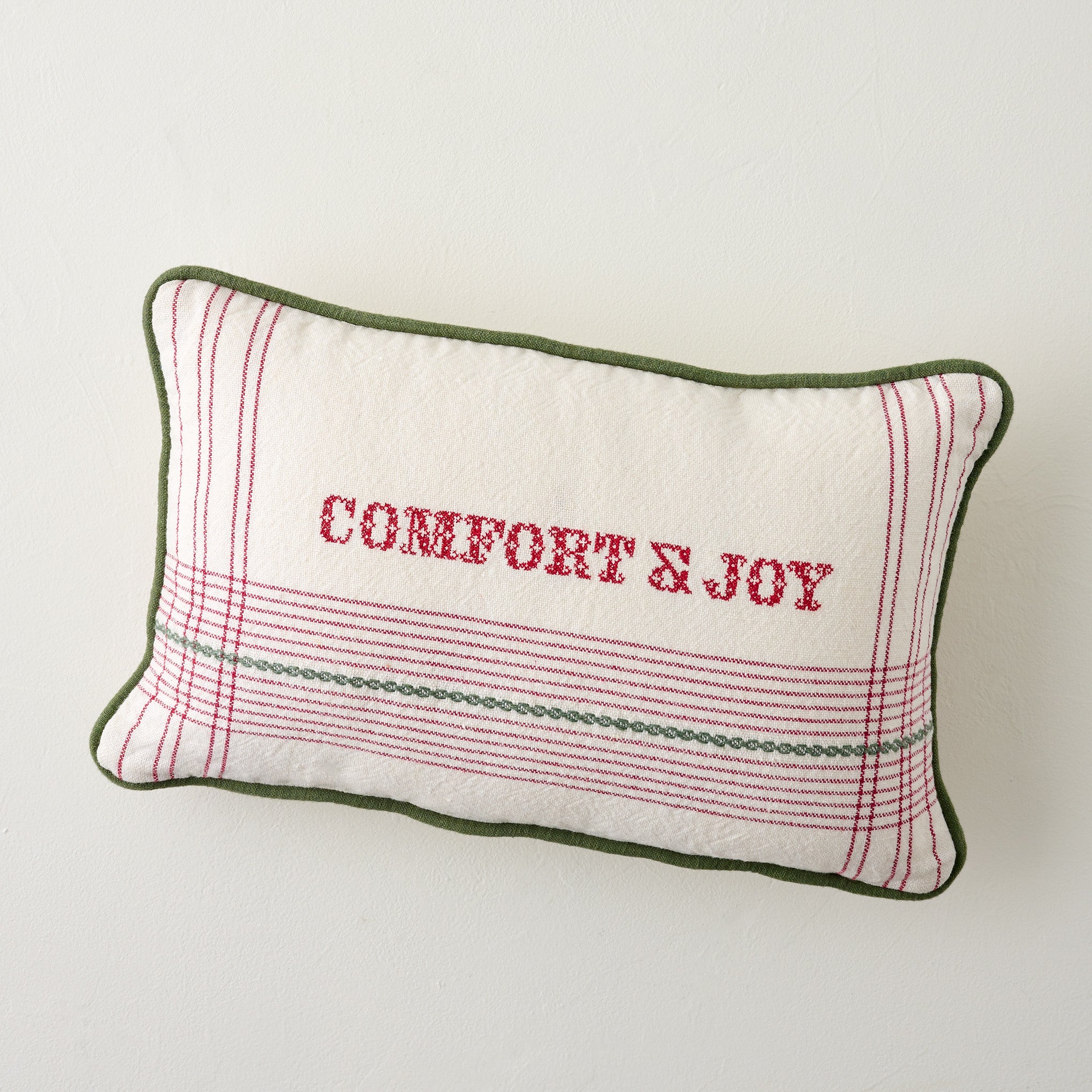 Comfort & Joy Festive Small Lumbar Pillow