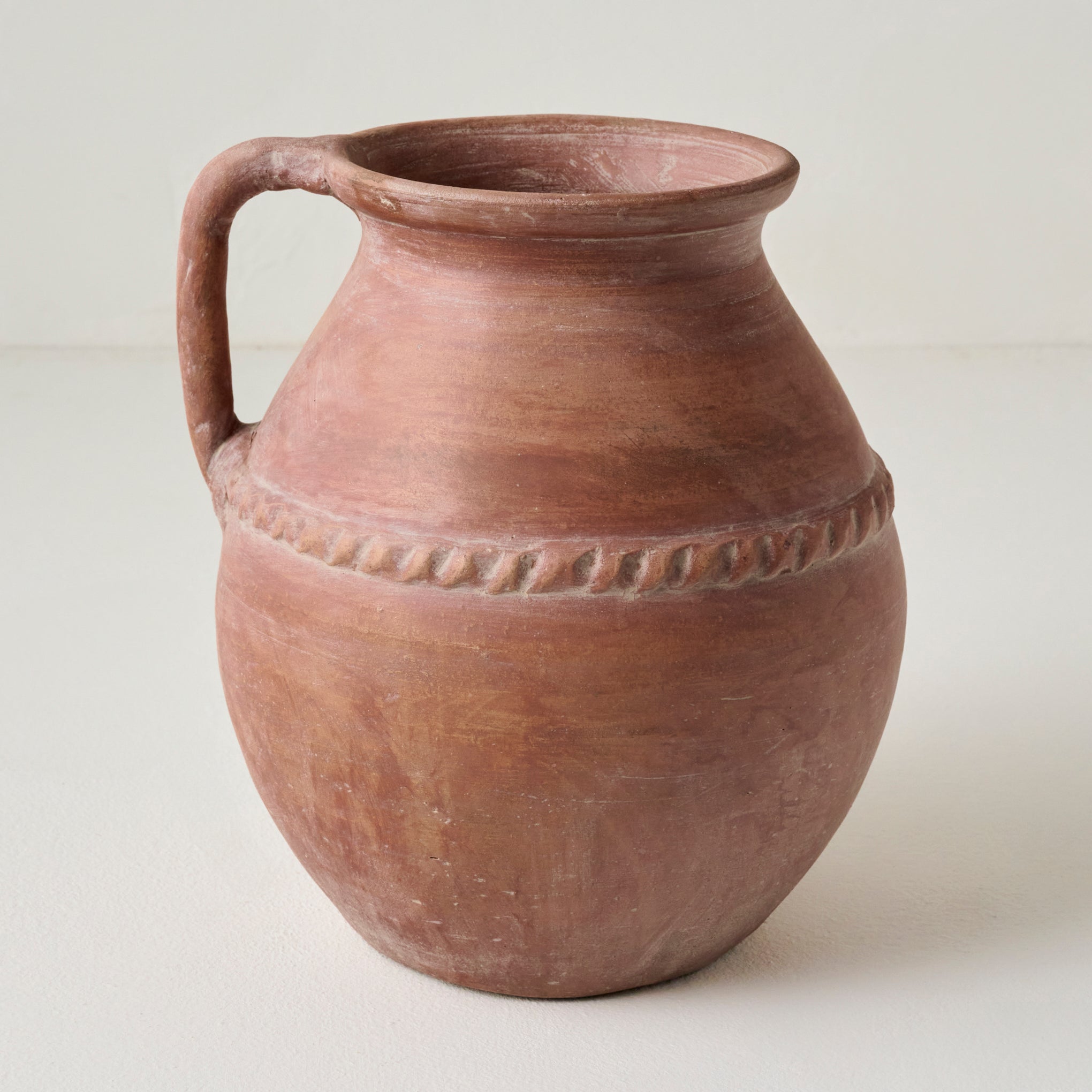 Camila Rust Terracotta Vase with Handle $68.00