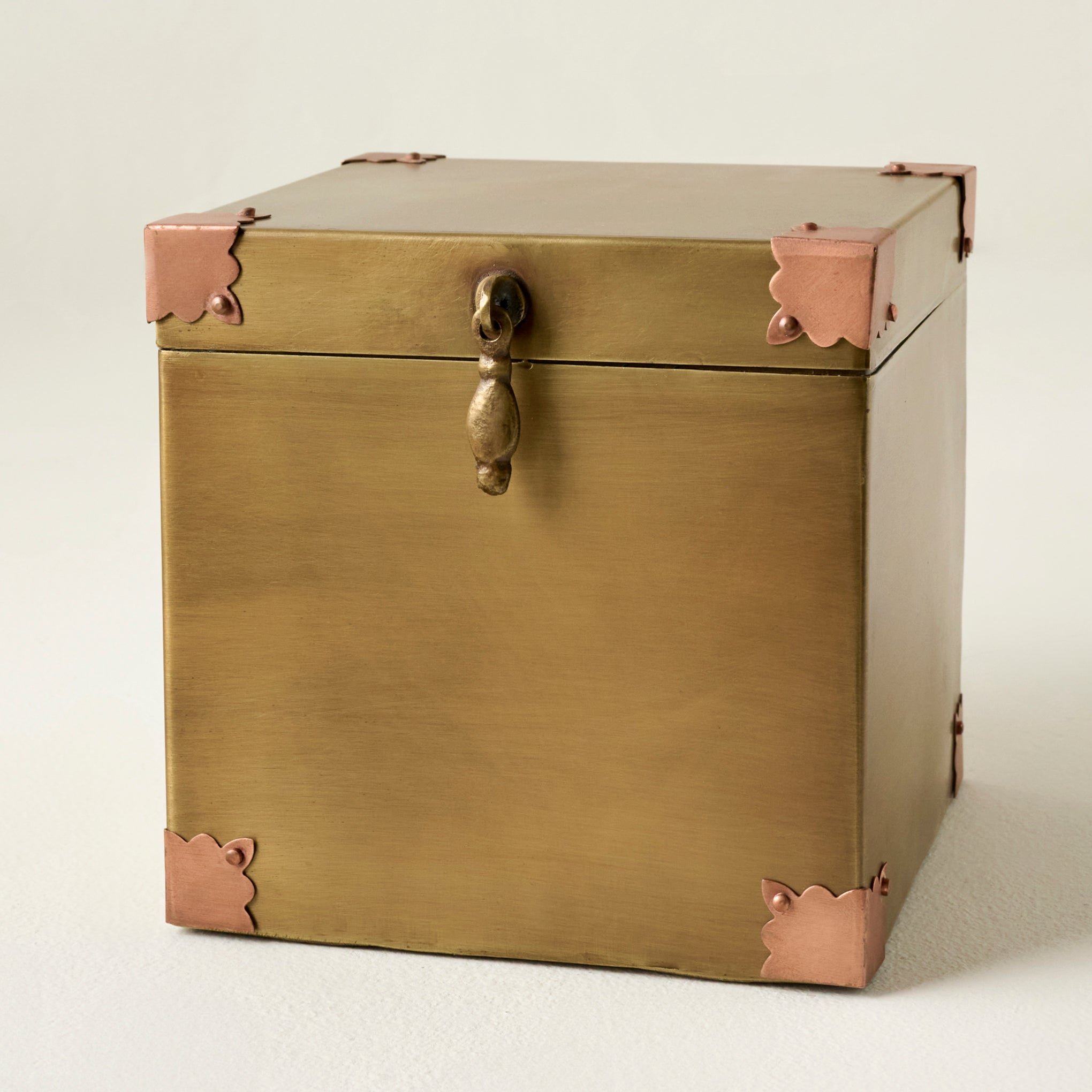 Large Brass and Copper Decorative Box