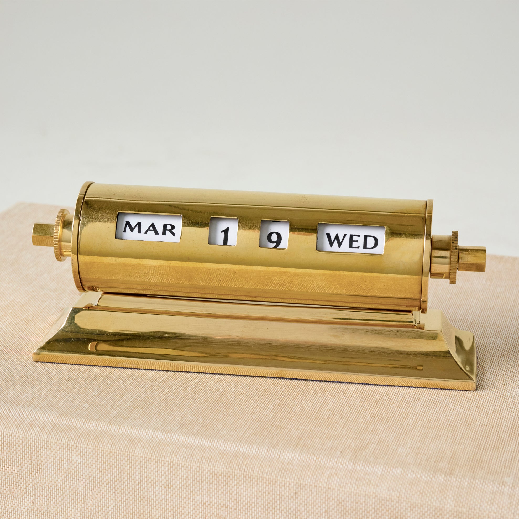 Vintage Inspired Brass Perpetual Calendar