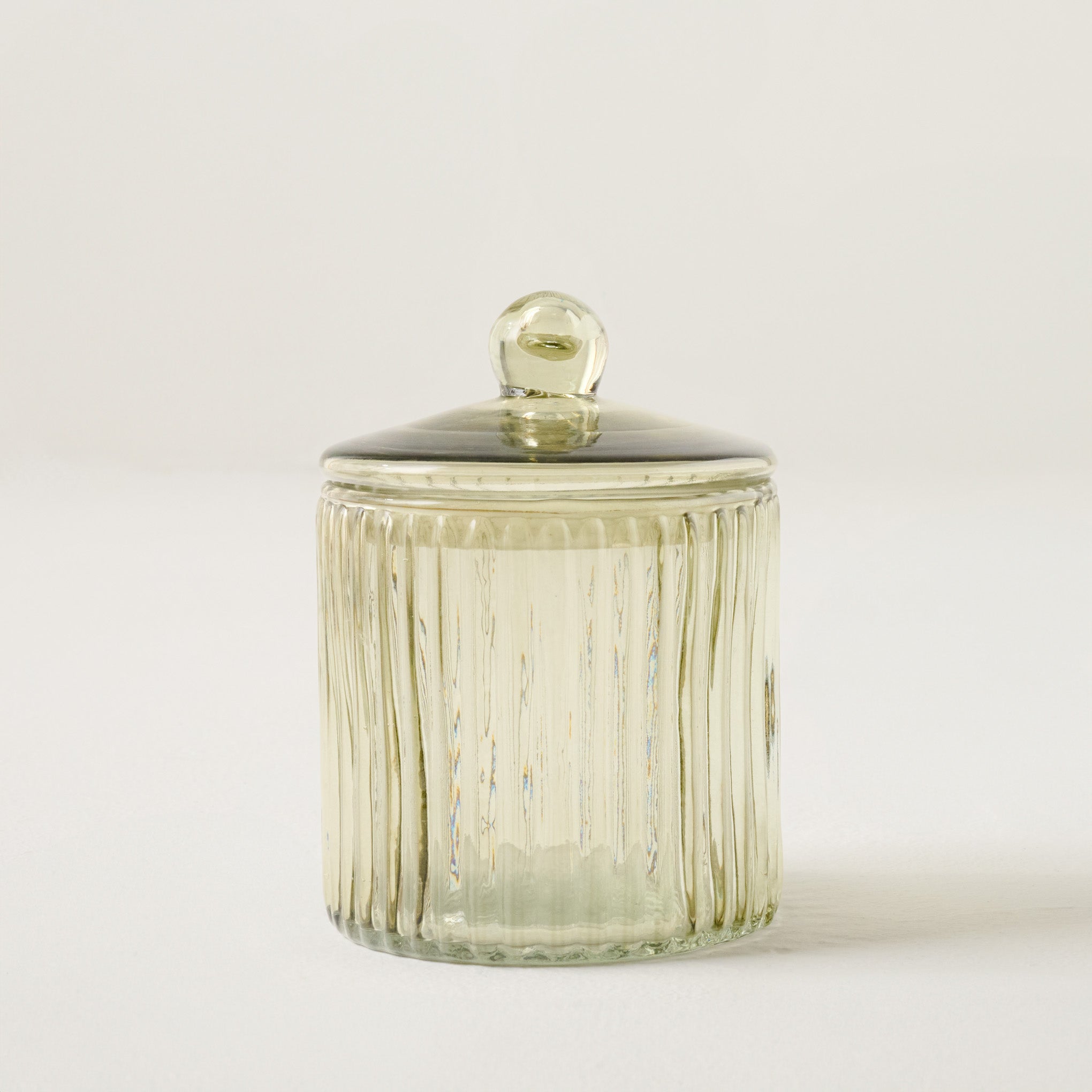 Small Arlo Ribbed Glass Canister Items range from $18.00 to $22.00