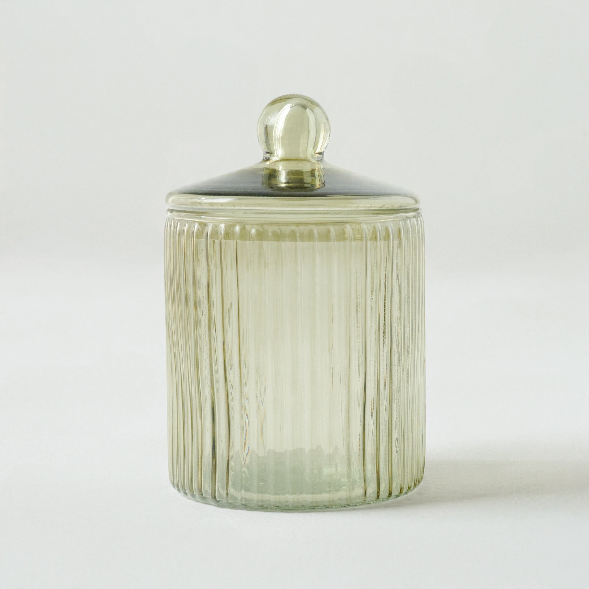 Large Arlo Ribbed Glass Canister Items range from $18.00 to $22.00