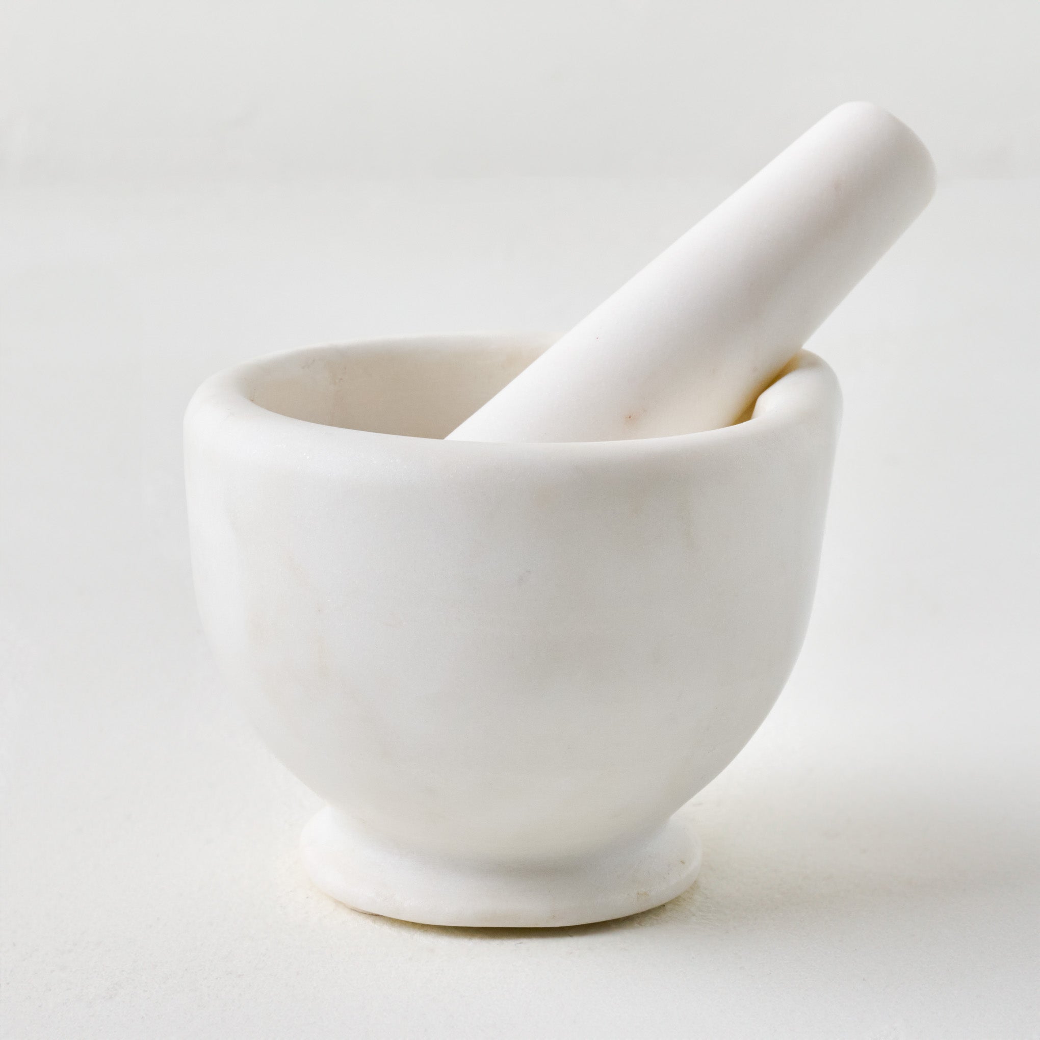 White Marble Mortar + Pestle $30.00