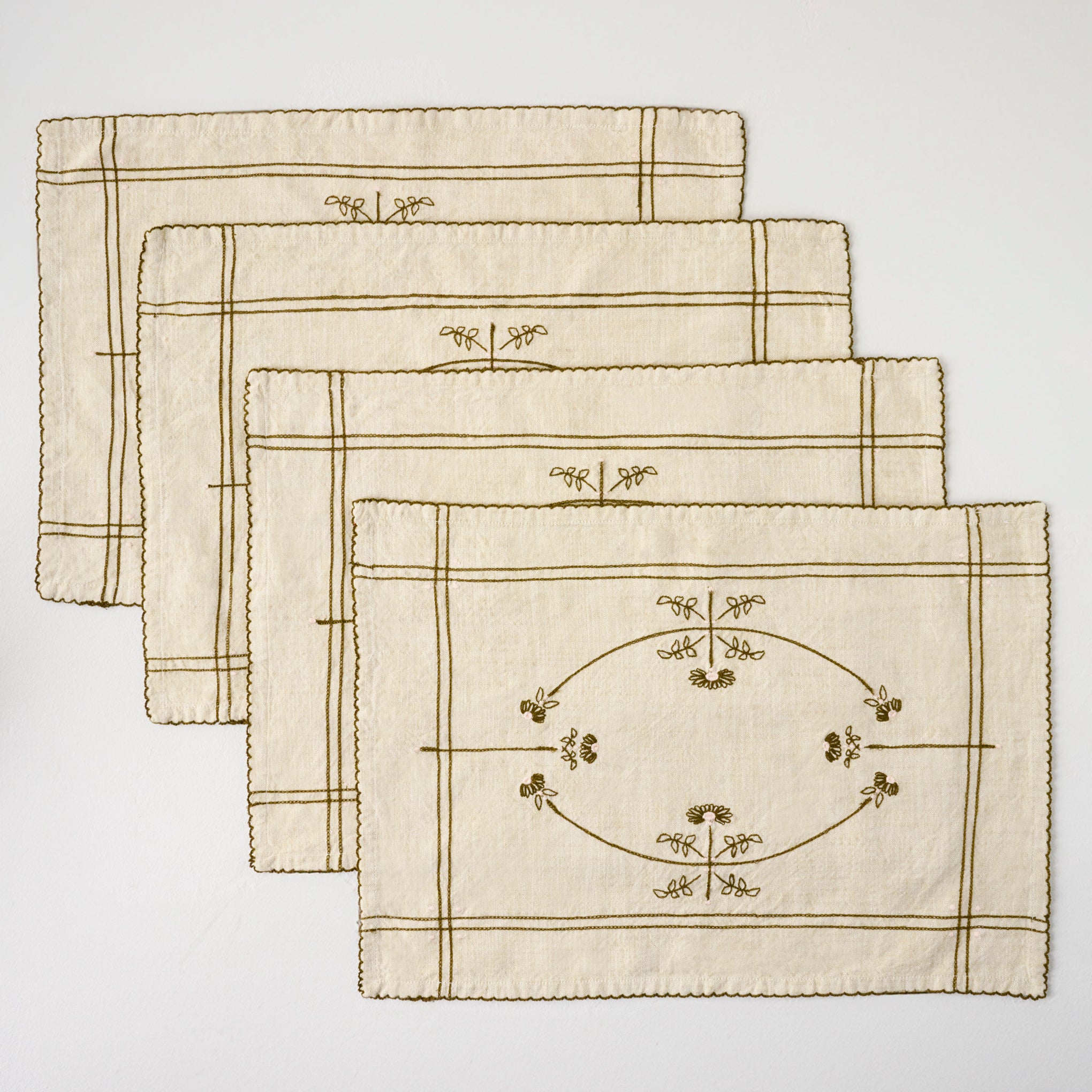 Mabel Embroidered Placemat Set of Four $48.00