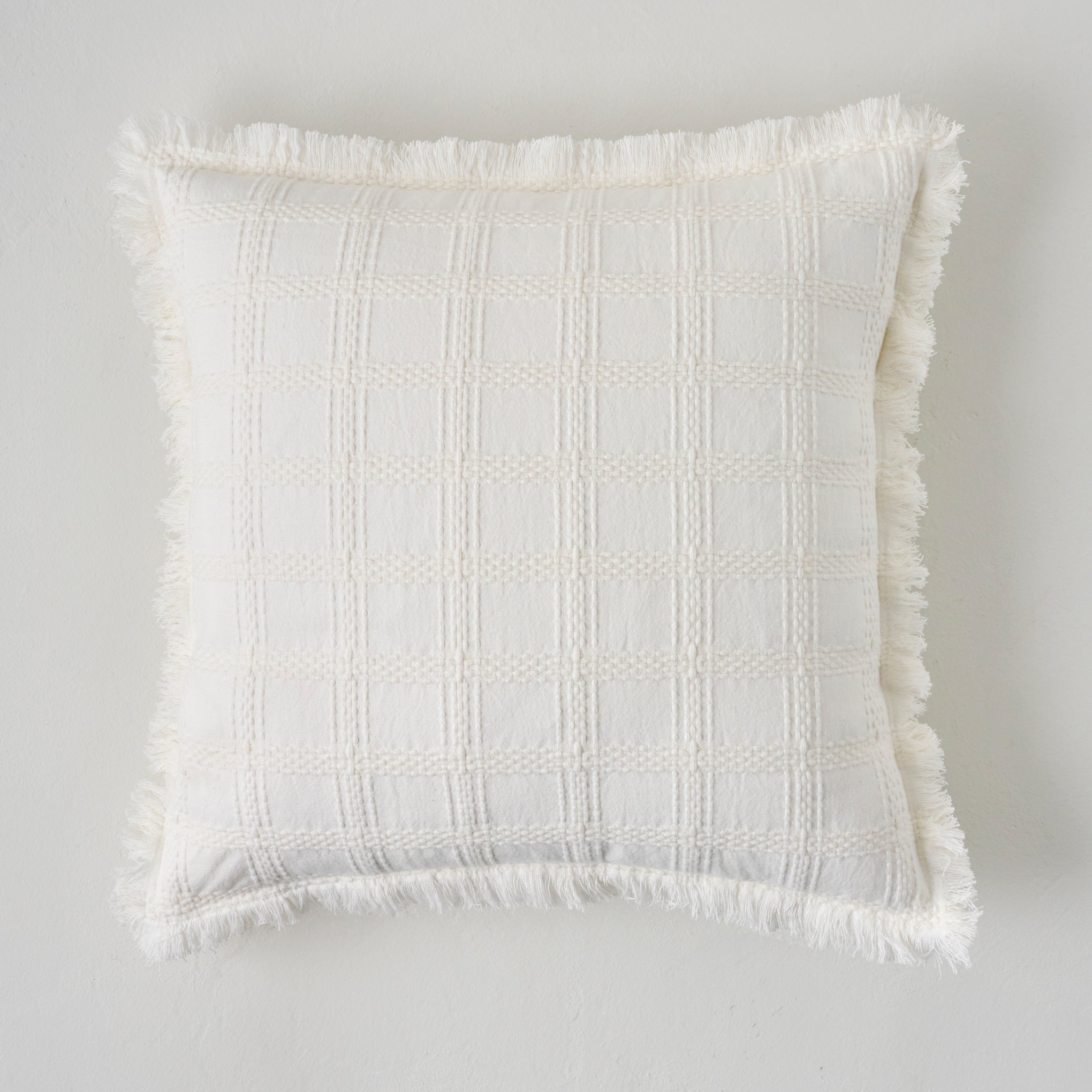 Harper Textured Grid Pillow