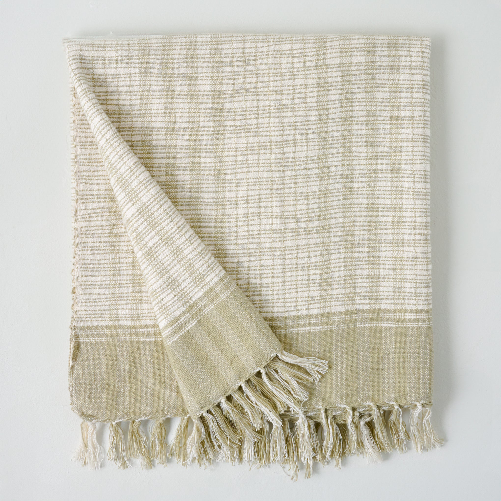 Moss Merrill Plaid Throw