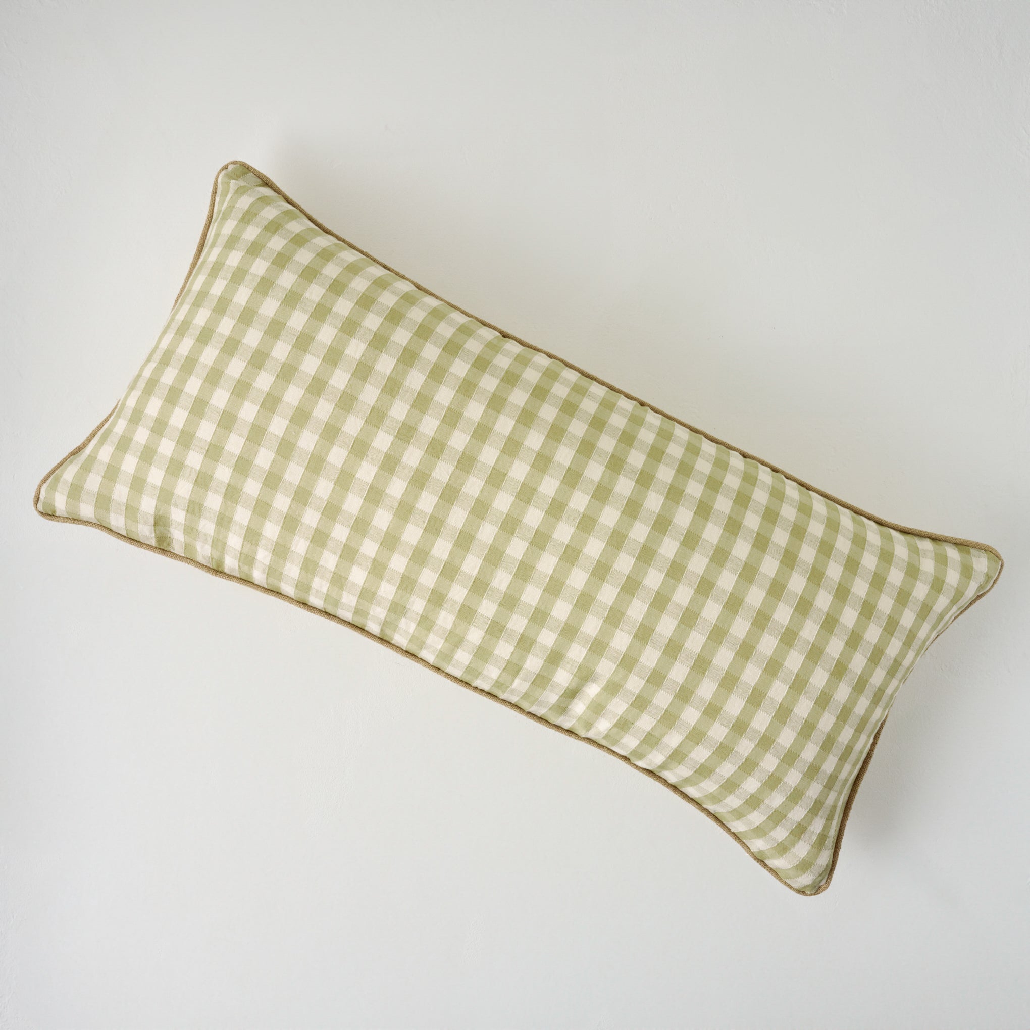 Maxine Gingham Large Lumbar Pillow On sale for $70.40, discounted from $88.00