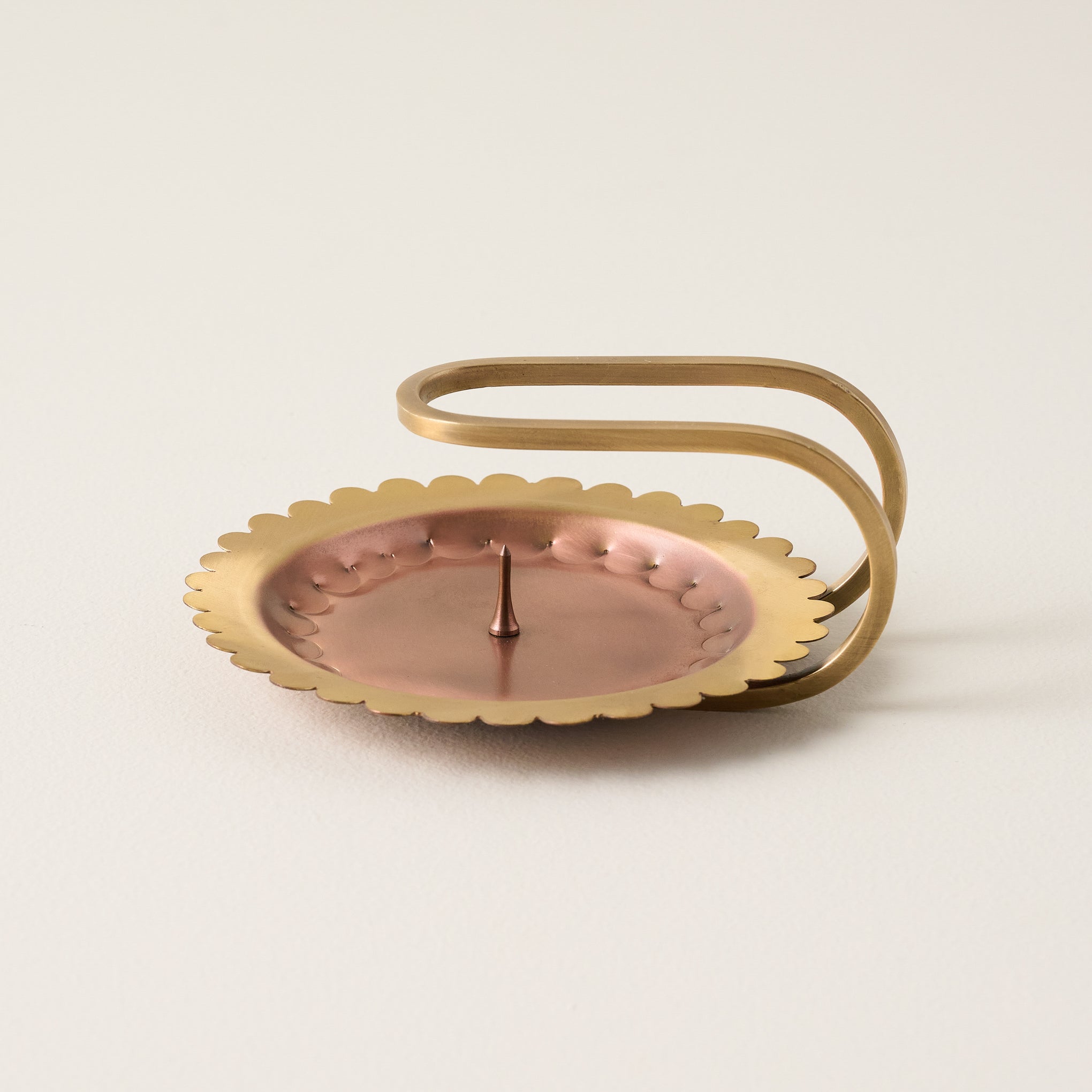Hammered Copper and Brass Candle Holder $24.00