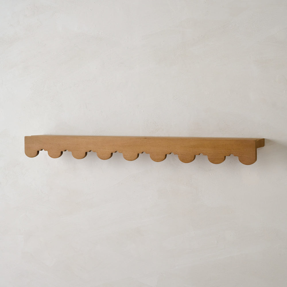 Large Linnea Antiqued Wood Picture Ledge