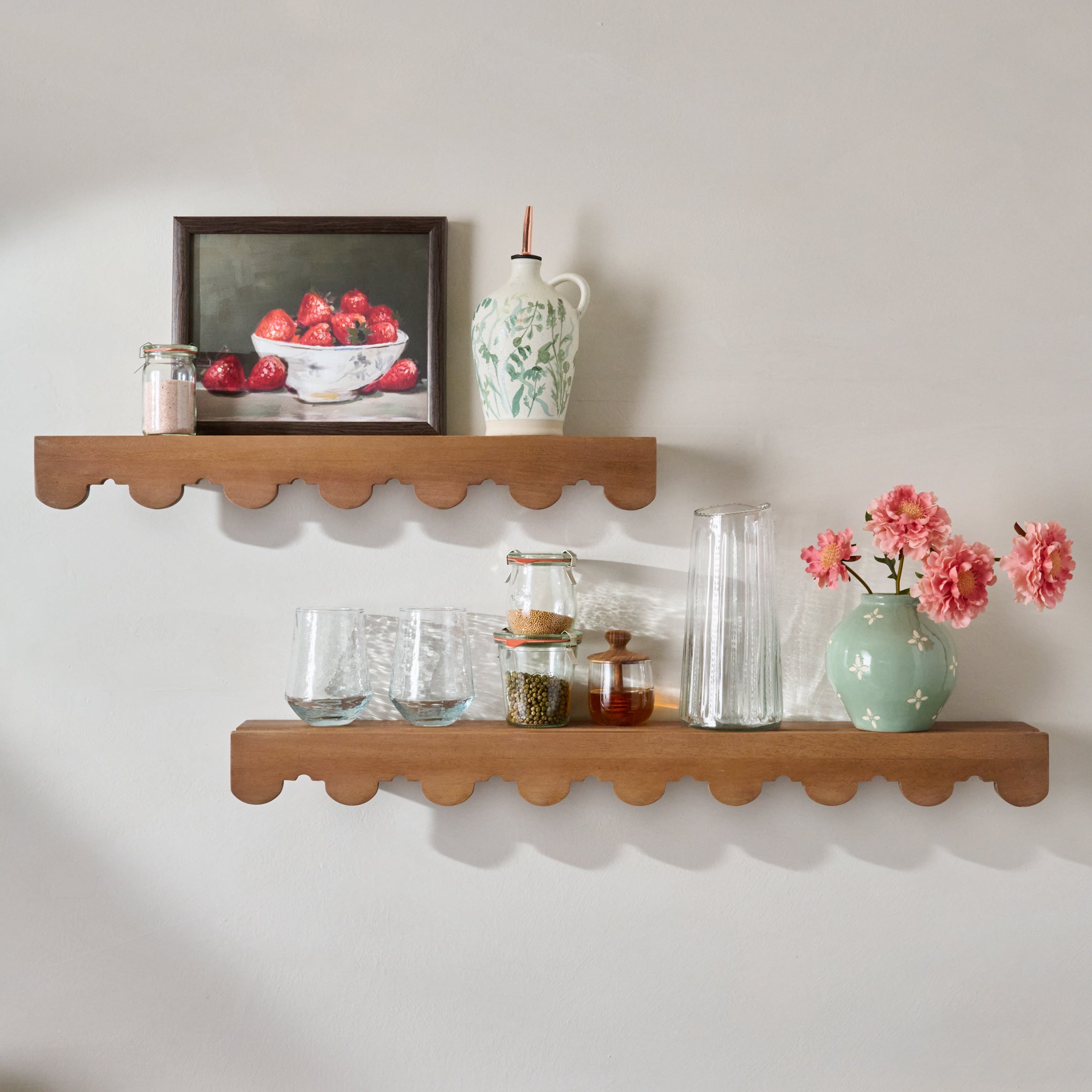 Linnea Antiqued Wood Picture Ledges Items range from $48.00 to $58.00