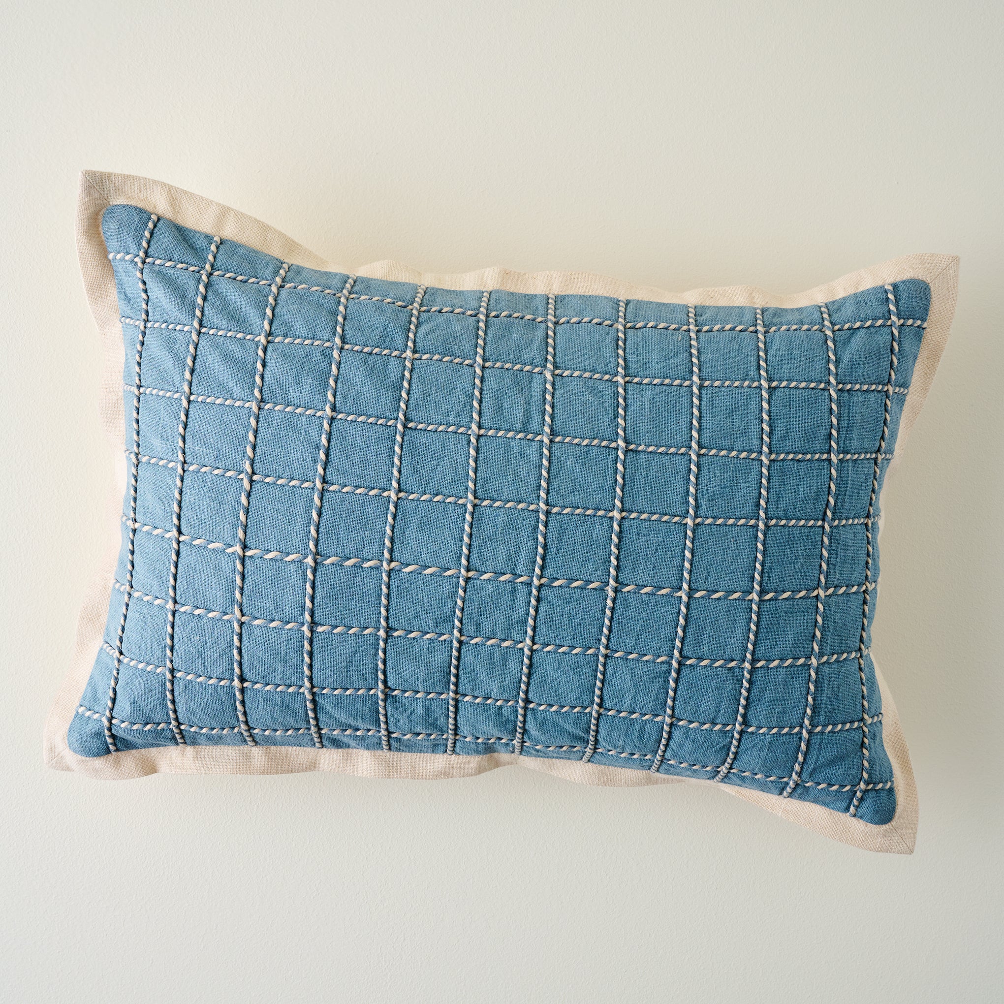 Saylor Grid Printed Lumbar Pillow $68.00