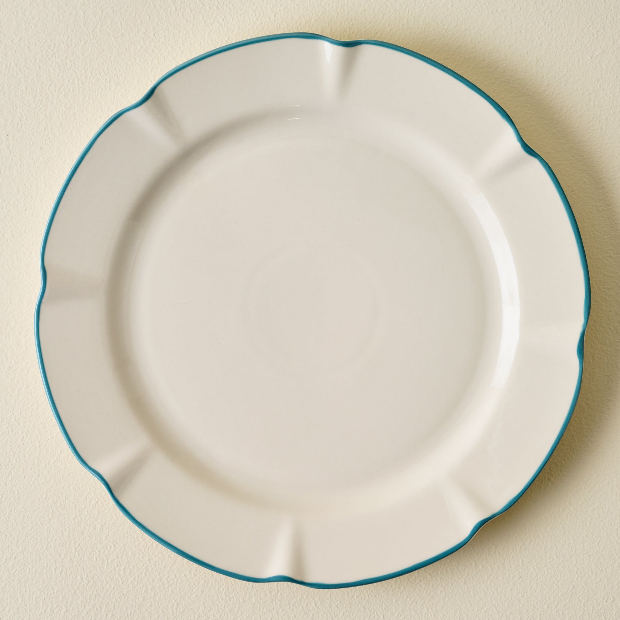 Dusty Blue Luna Dinner Plate