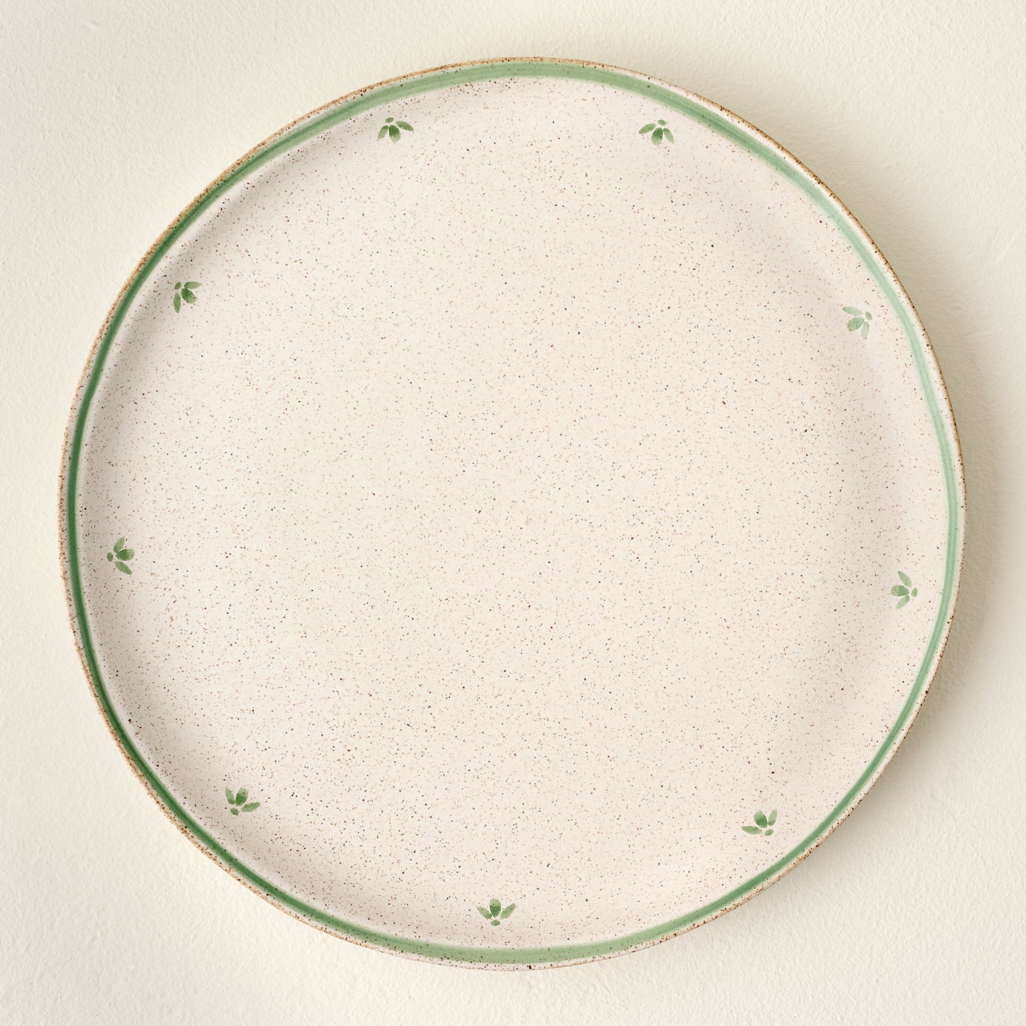 French White Painted Dinner Plate $18.00