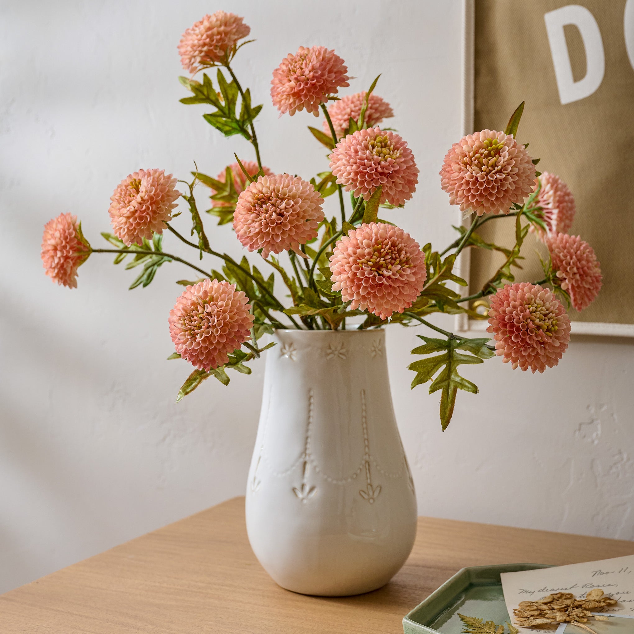 Pink Zinnia Bundle shown in vase