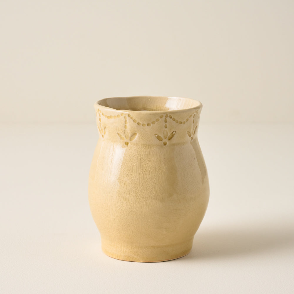 Floral Glazed Ceramic Gracie Vase $22.00