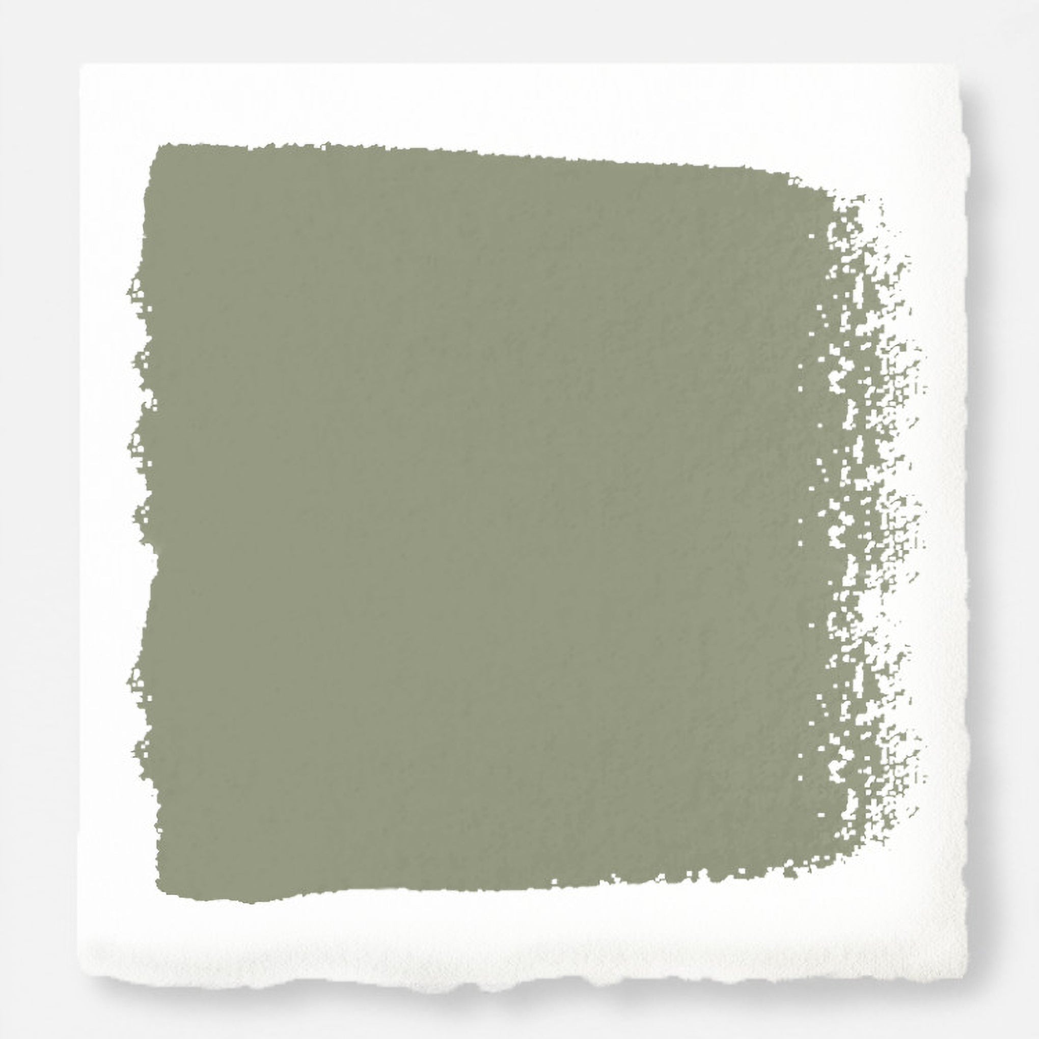 Dark earthy green paint named garden essential