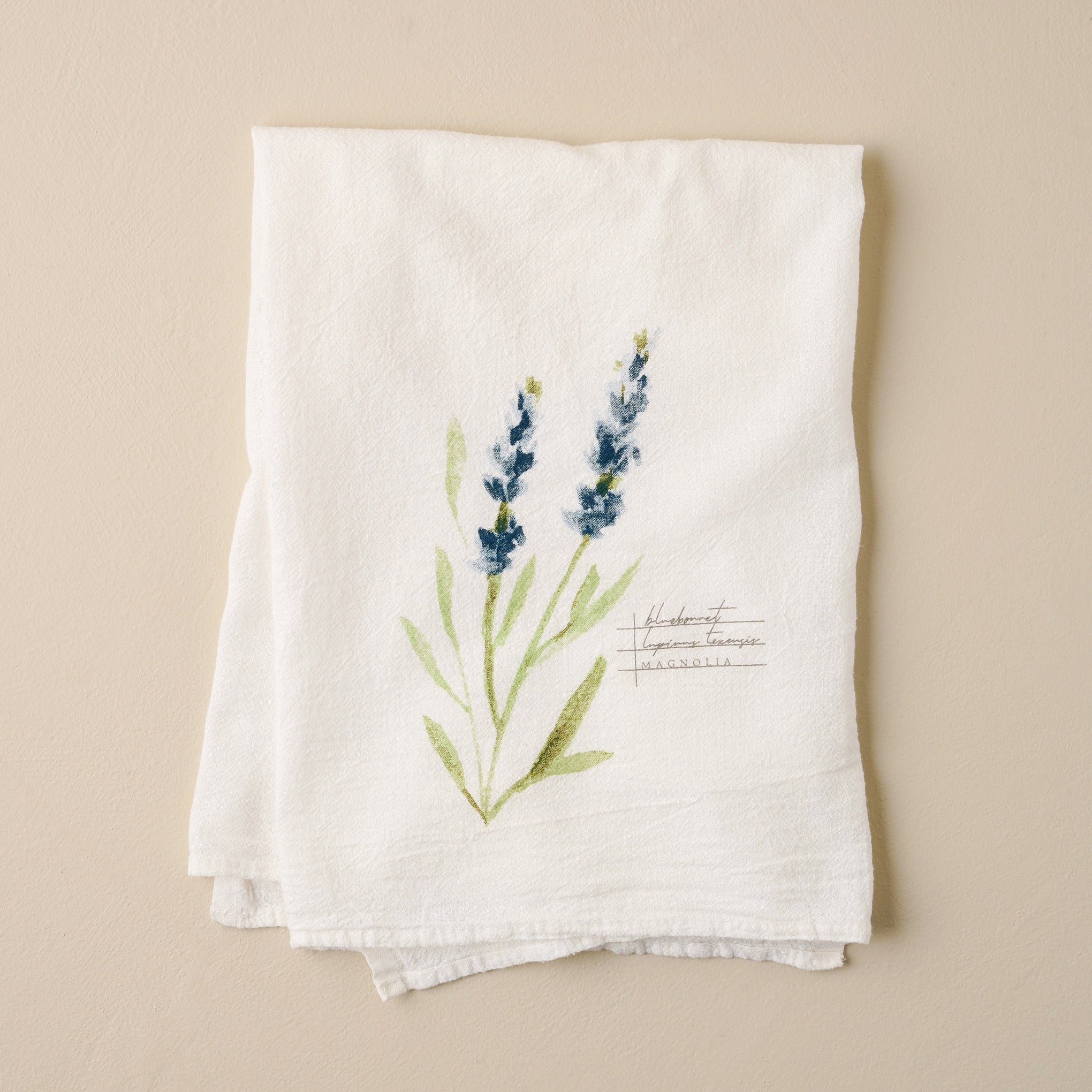 Magnolia Bluebonnet Tea Towel $16.00
