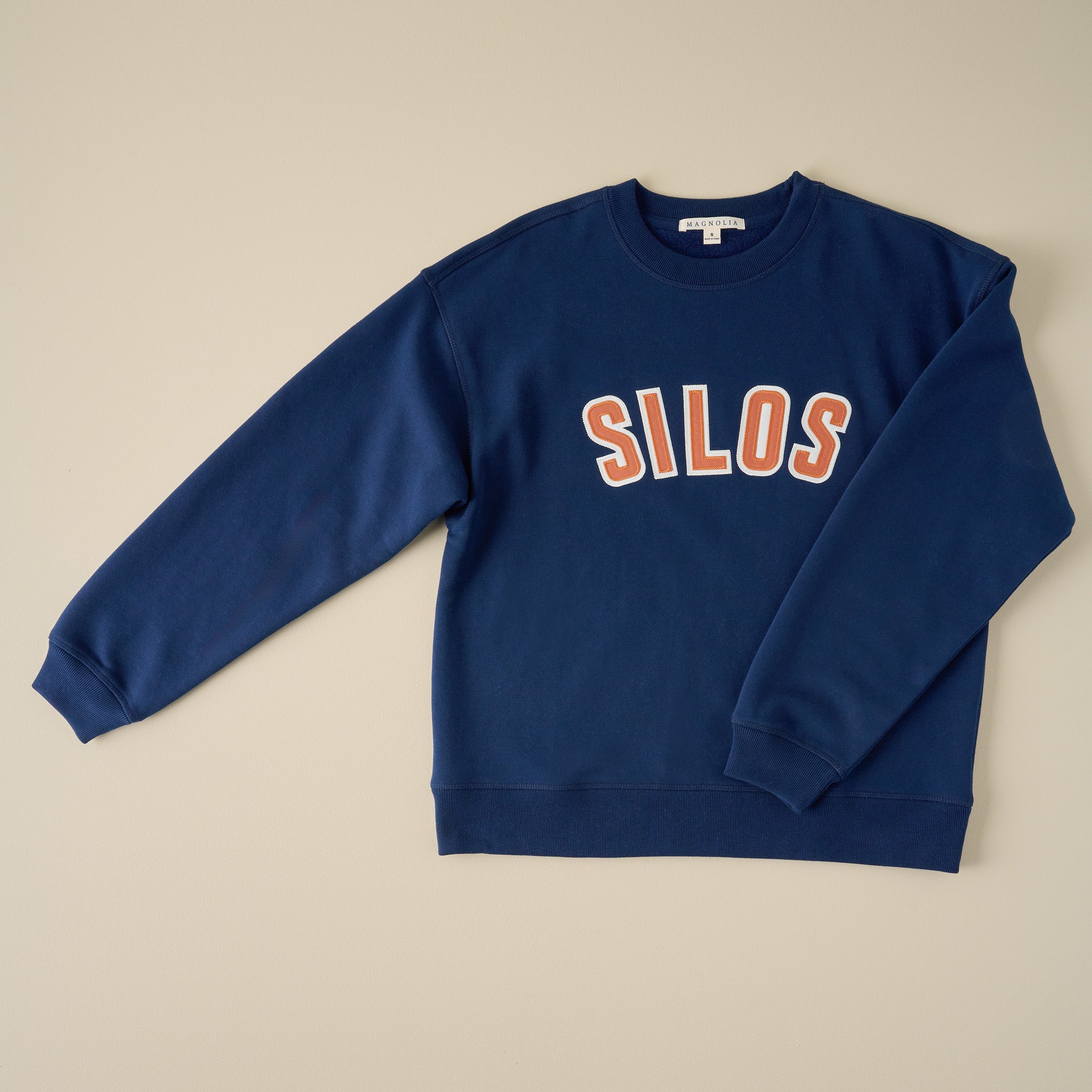 Magnolia Silos Navy Sierra Applique Sweatshirt