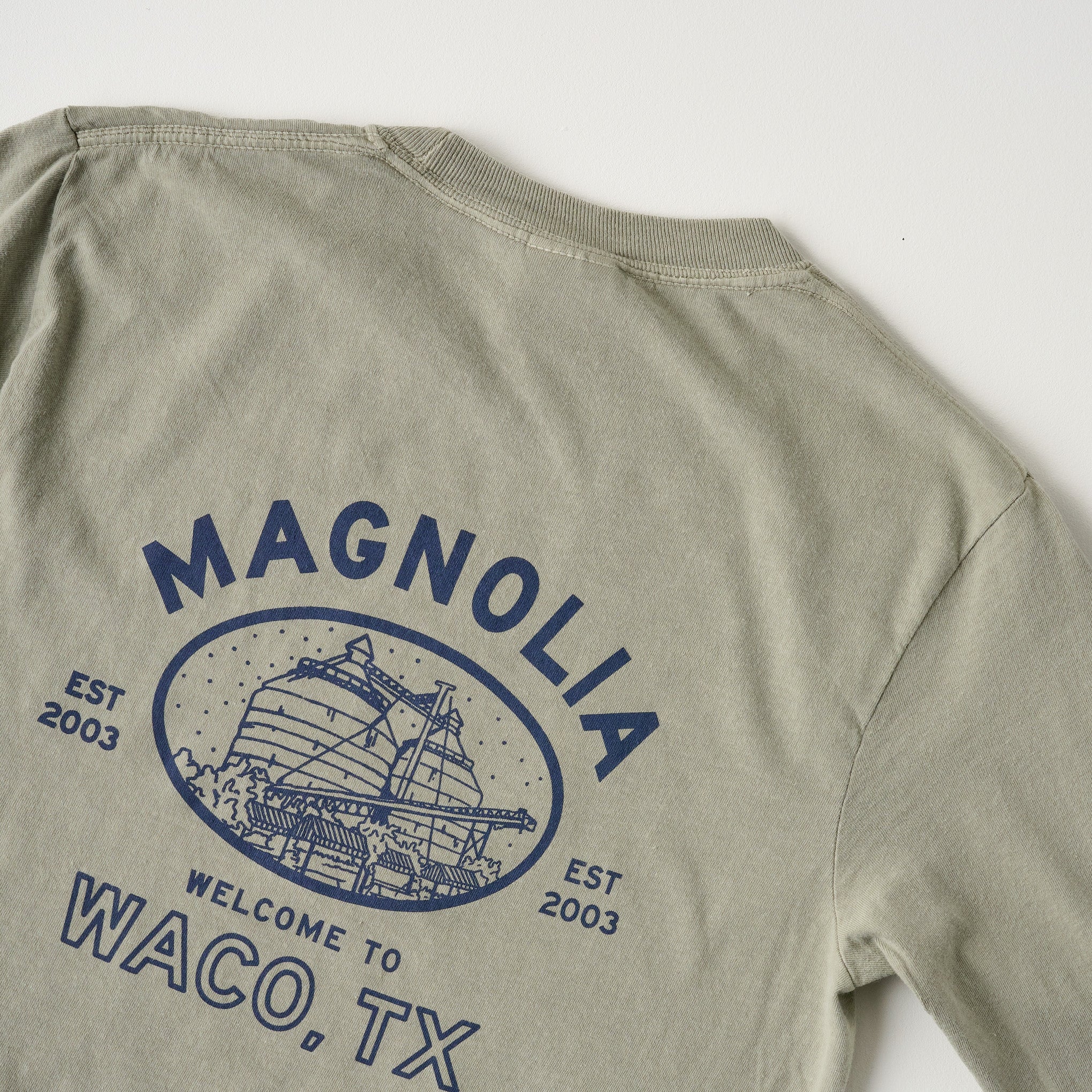 Magnolia Waco Texas Sand Long Sleeve Shirt back $38.00