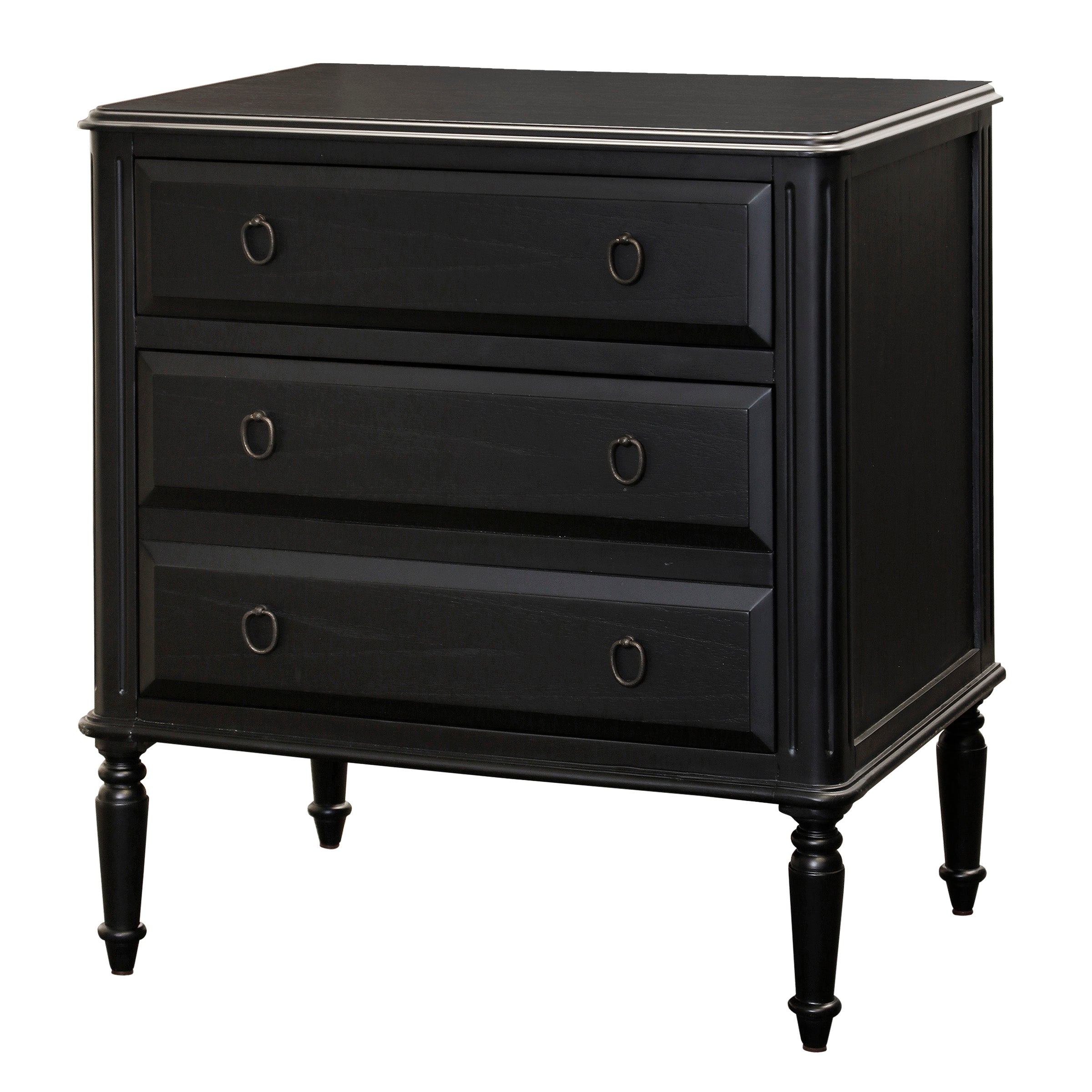 Corinne Large Nightstand in black