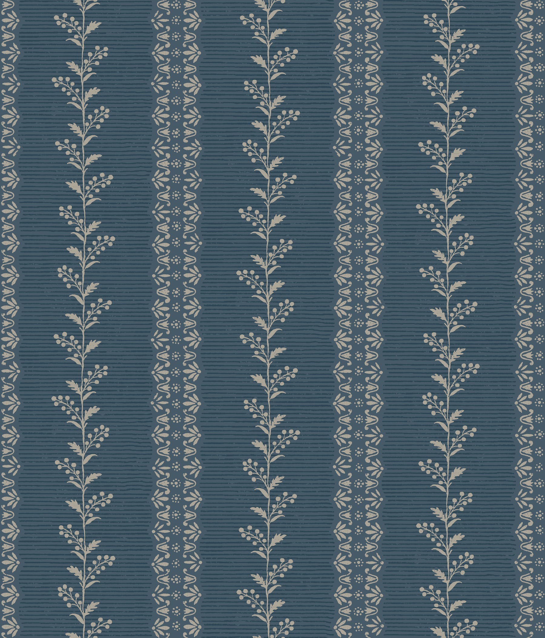 Everleigh Wallpaper in Navy