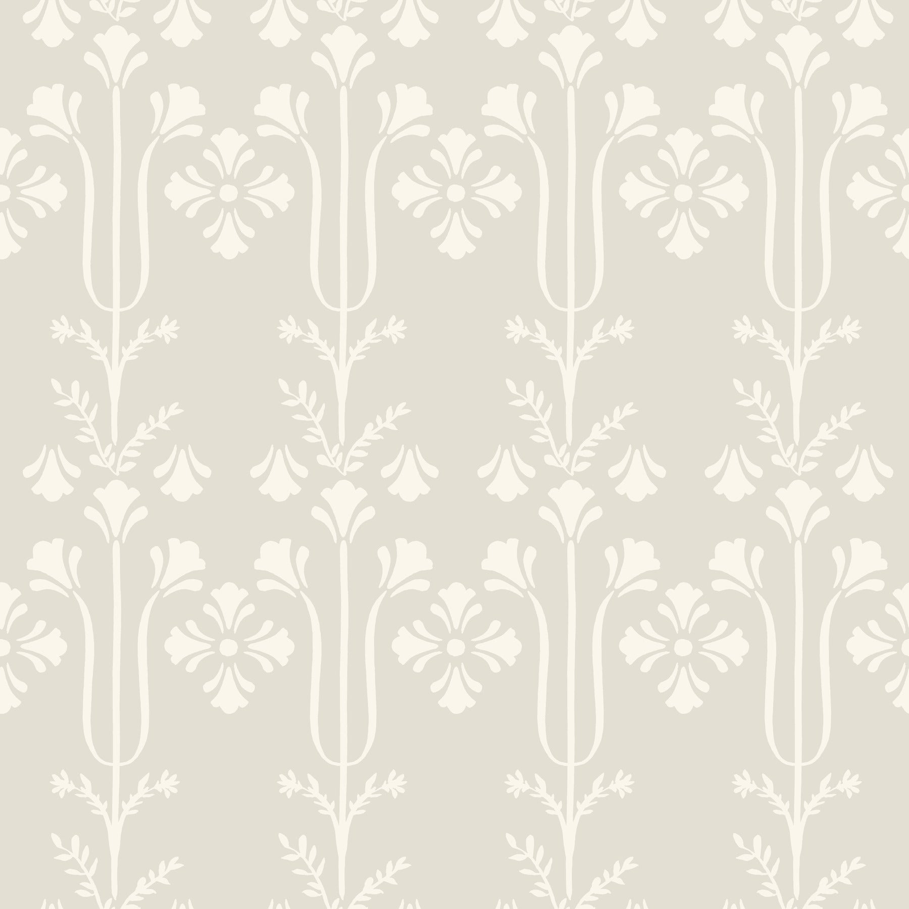 Lydia Wallpaper in ivory