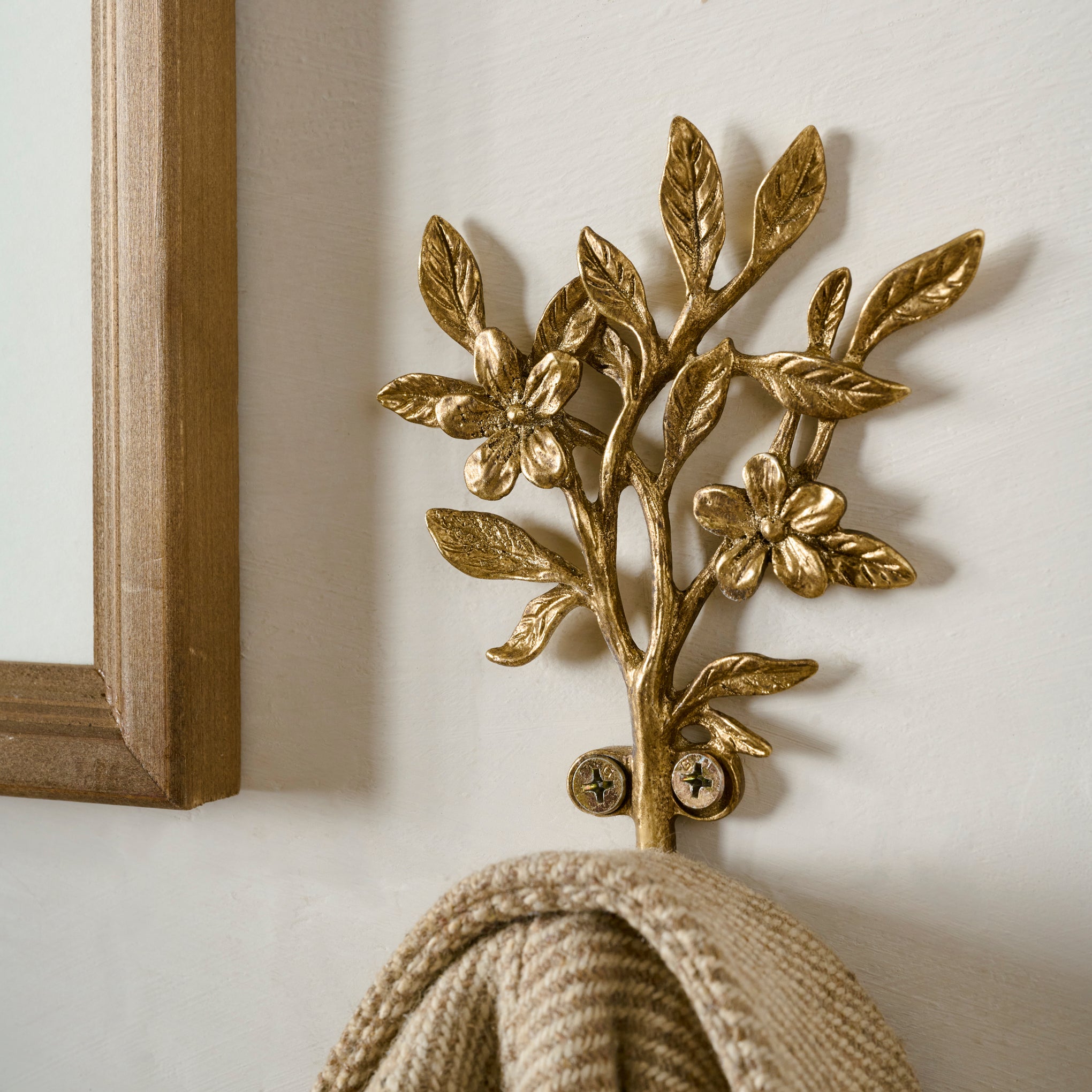 Brass Blooms Wall Hook