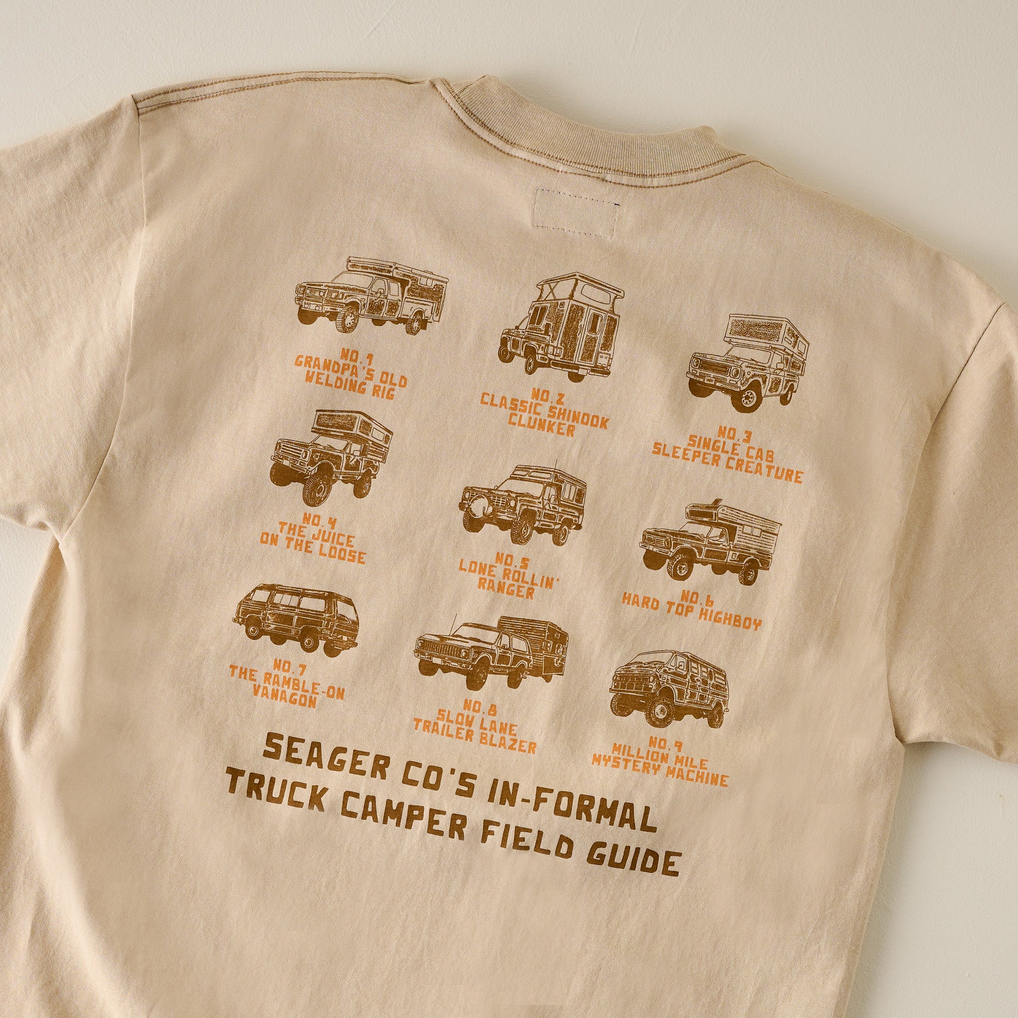 back of Informal Truck Guide Tee $35.00