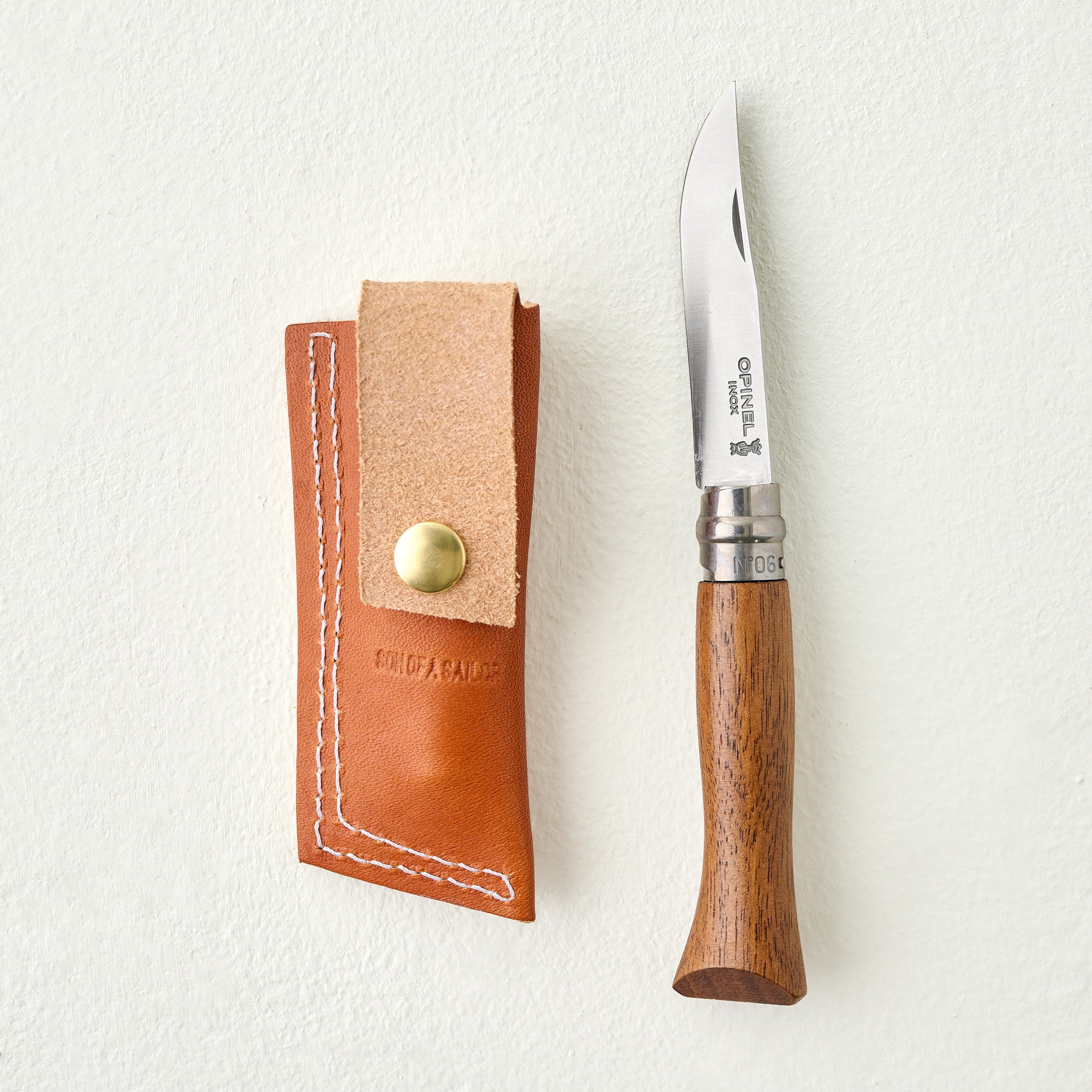 Brown Whiskey Knife & Sheath Set