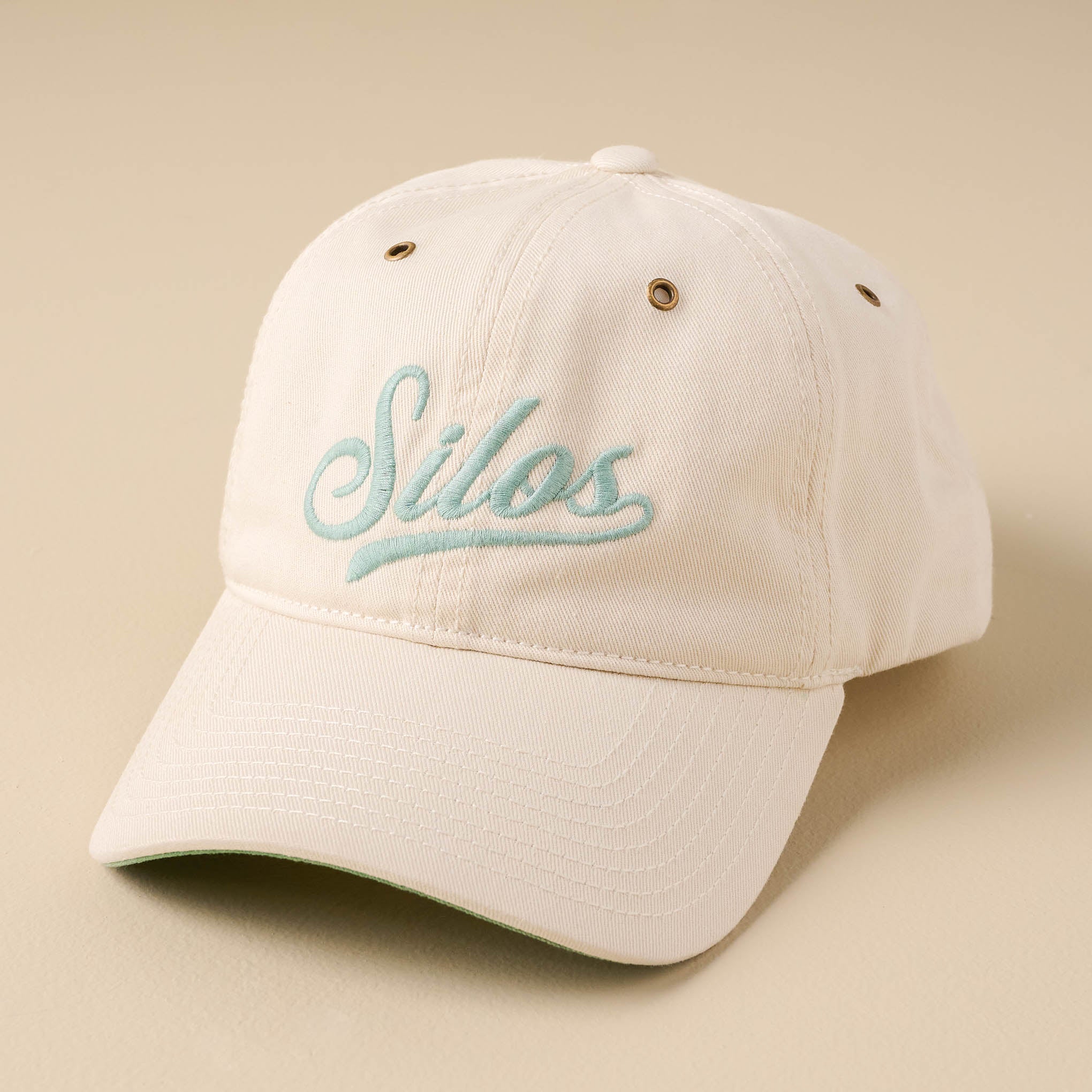 Silos Distressed Cream Baseball Hat