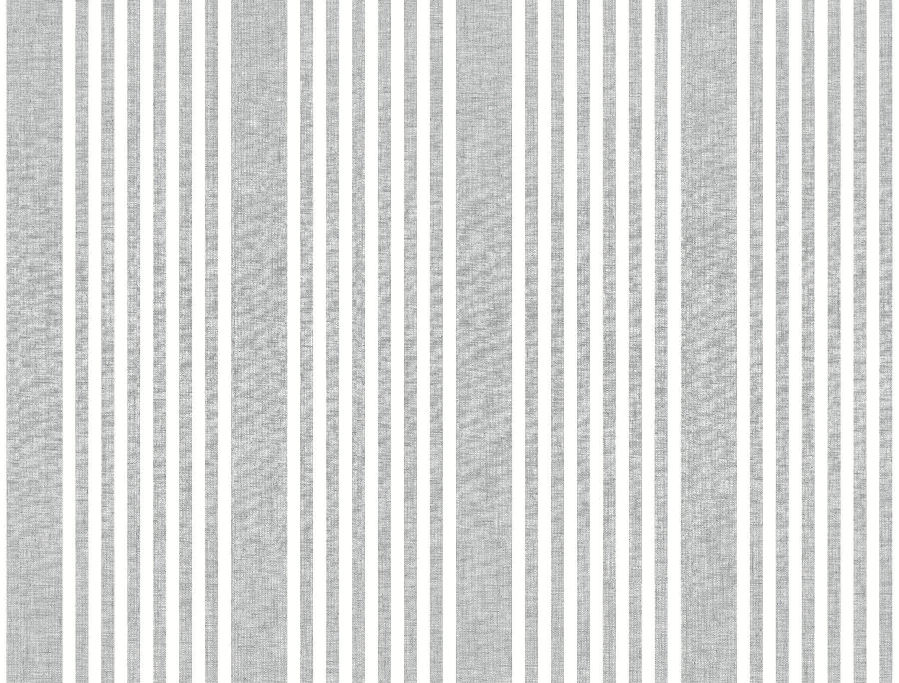 French Linen Stripe Wallpaper in charcoal