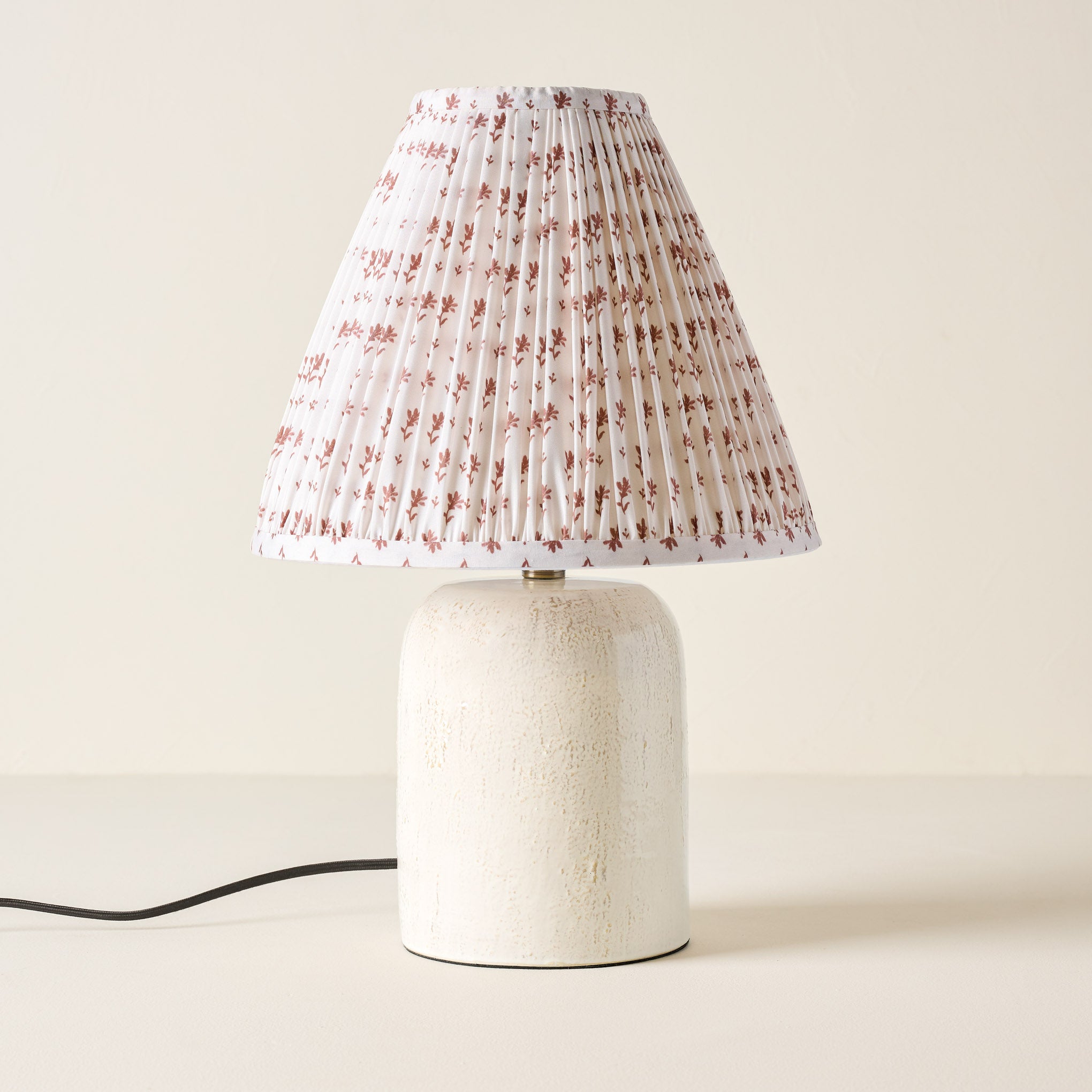 Farrah Table Lamp - Textured Cream - Photo 2