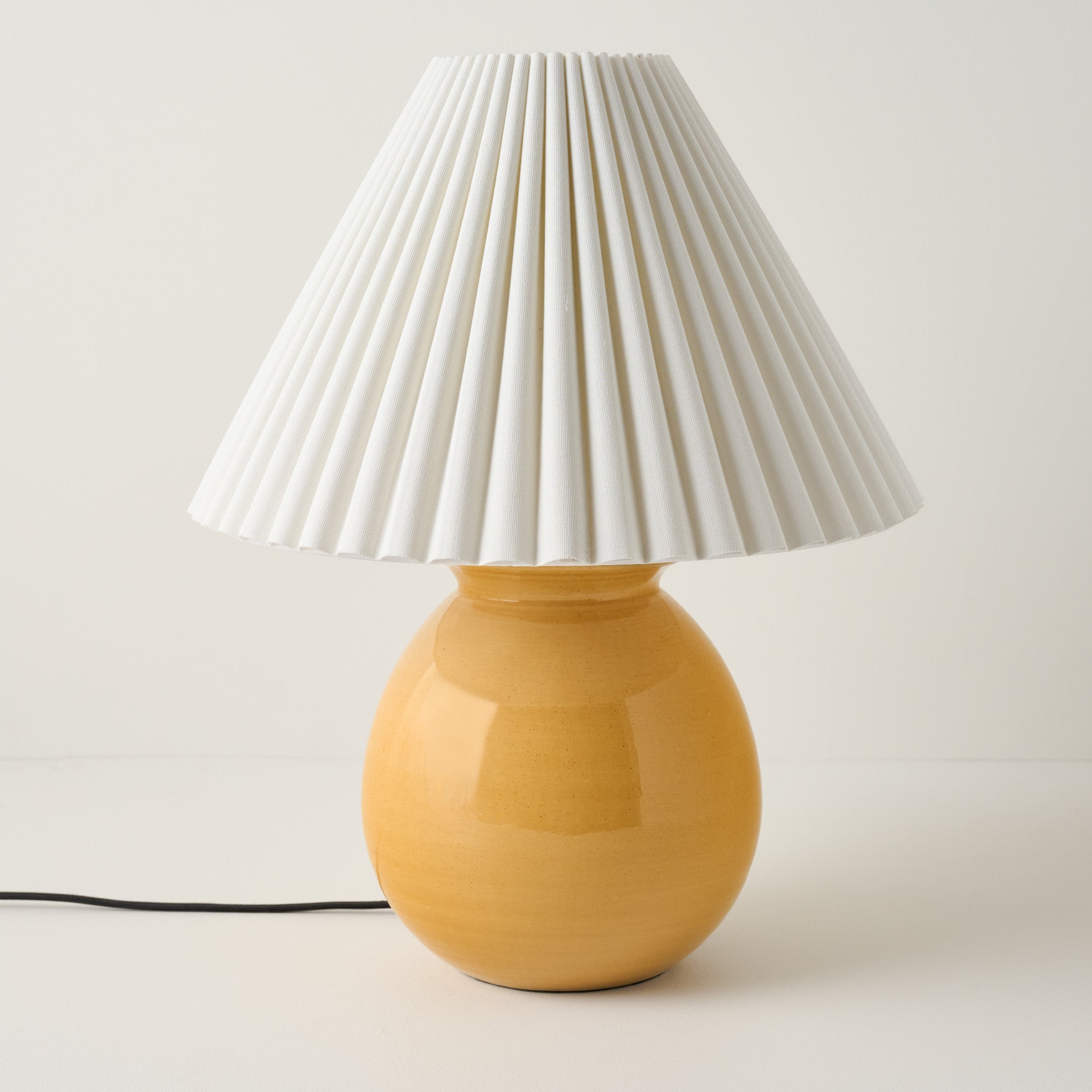 Olivia Table Lamp - Wheat, Empire Scallop Shade