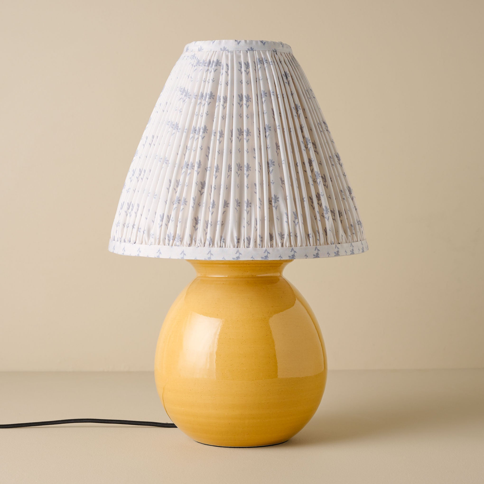 Olivia Table Lamp - Wheat blue blockprint shade
 $168.00