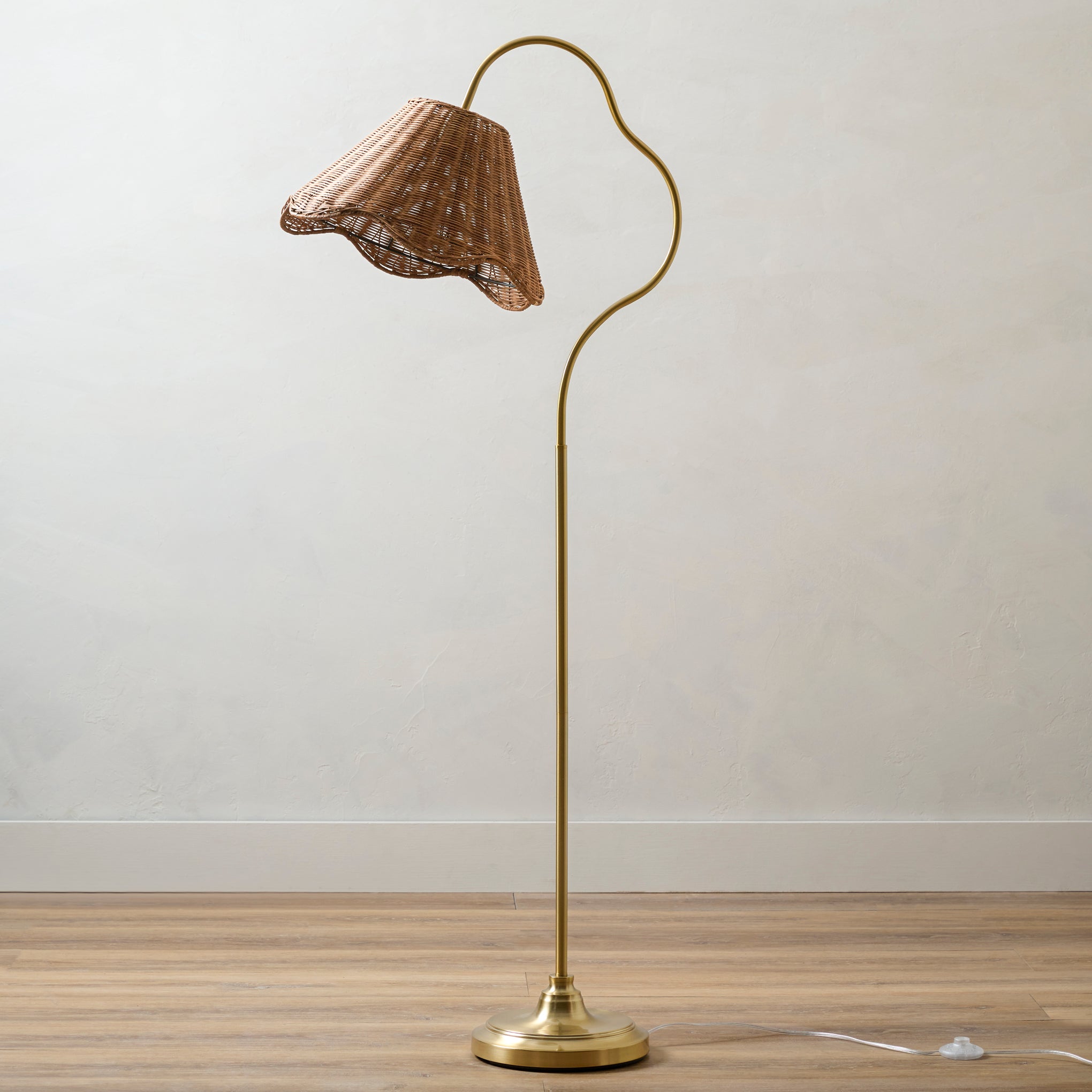 Lucinda Floor Lamp with Woven Shade $248.00
