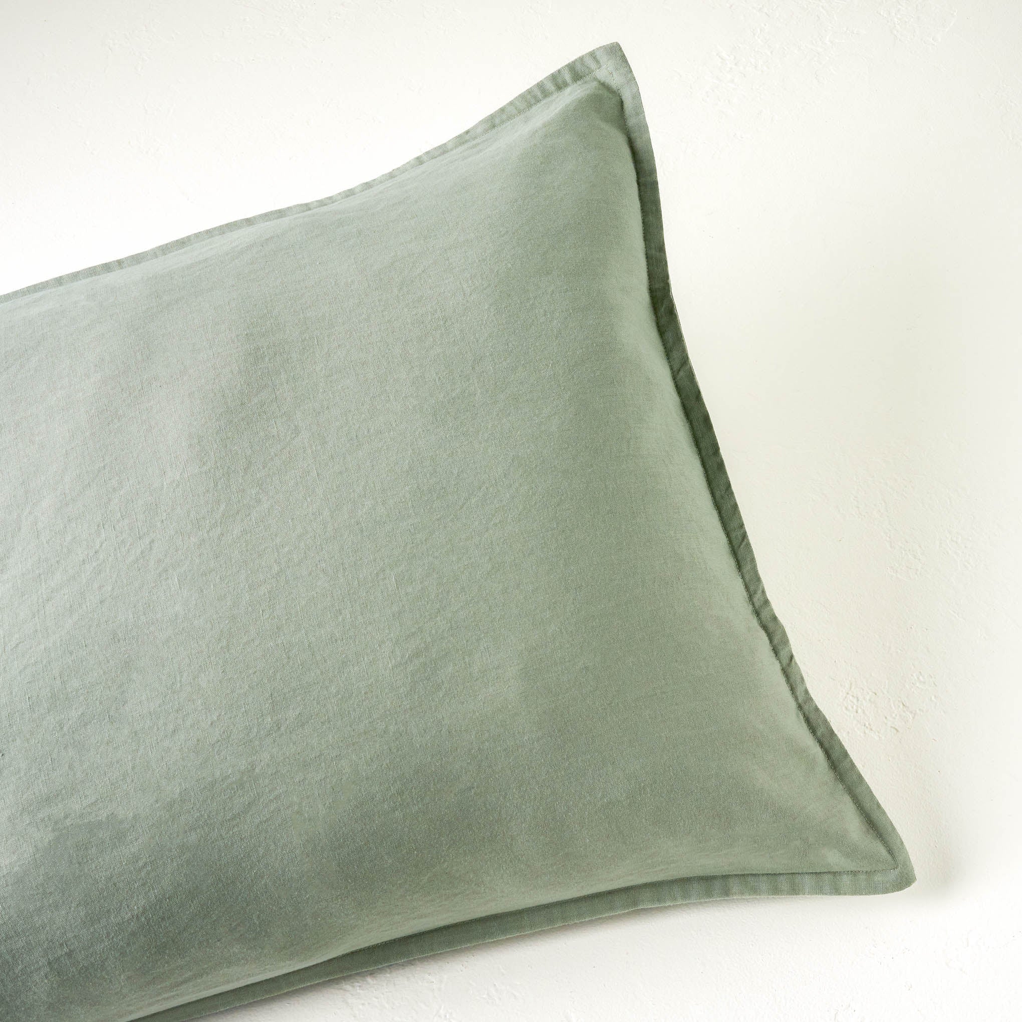 Washed Linen Cotton Pillow Sham - Seagrass On sale with items ranging from $24.99 to $34.99, discounted from $39.00 to $49.00