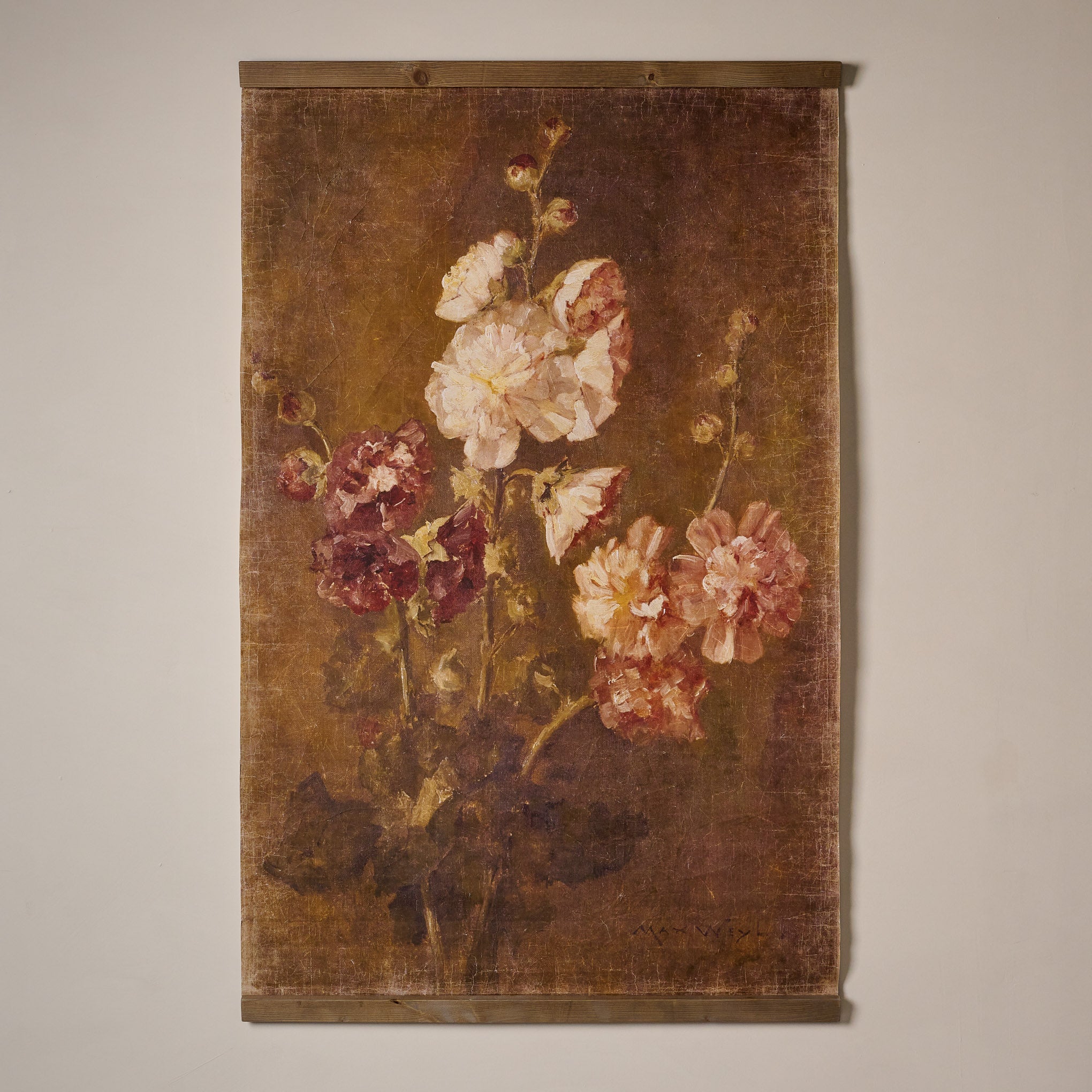 Floral Trio Vintage Tapestry