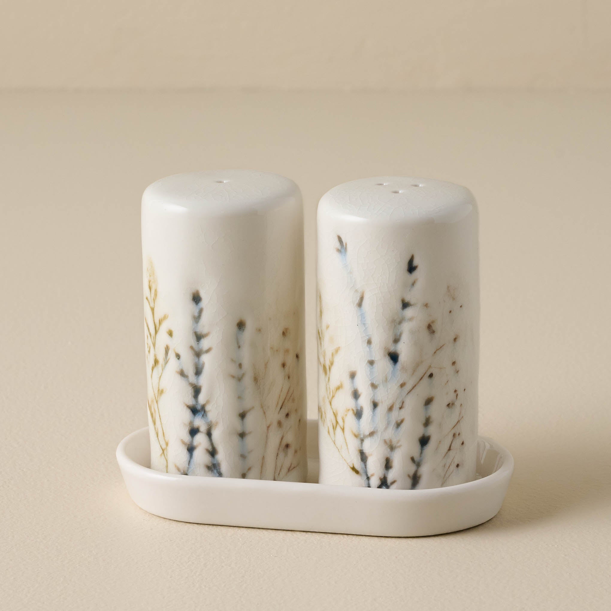 Pressed Floral Salt & Pepper Set