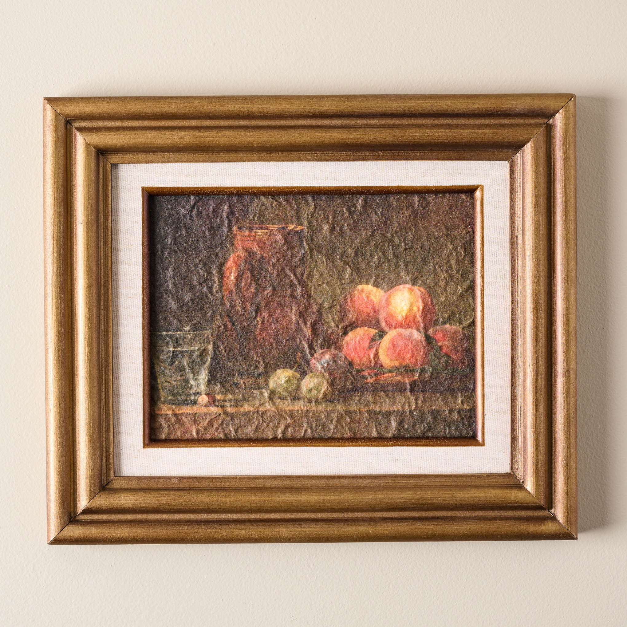 Framed wall art called still life fruit study $38.00