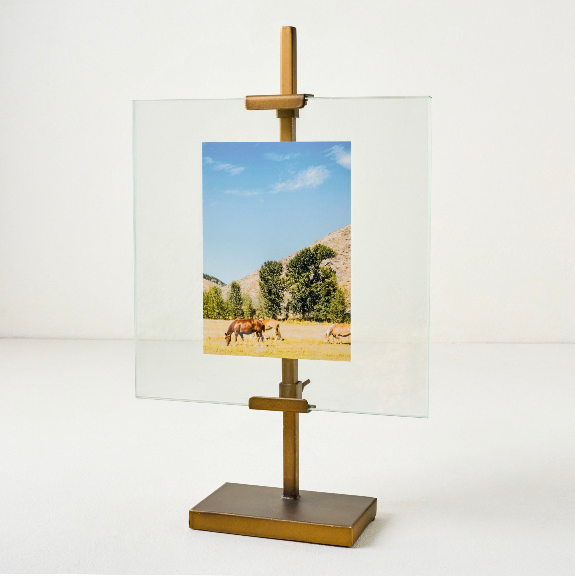 Shaina Adjustable Display Frame/Easel in Brass $58.00