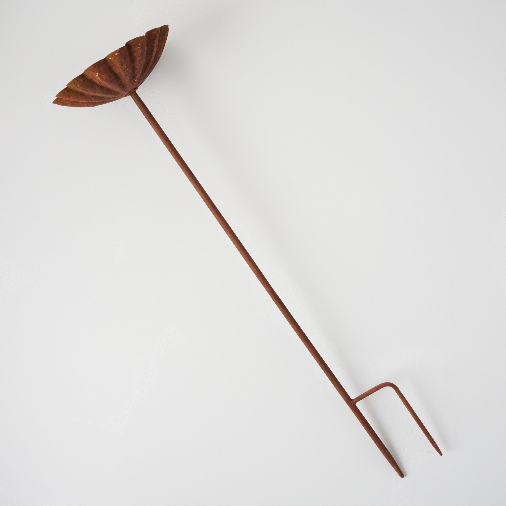 Scalloped Aged Iron Rain Catcher $38.00