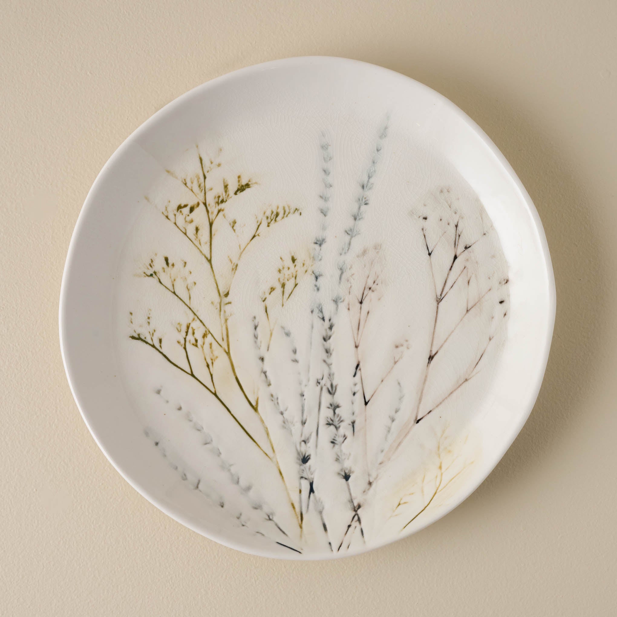 Pressed Floral Plate - dinner Items range from $16.00 to $20.00