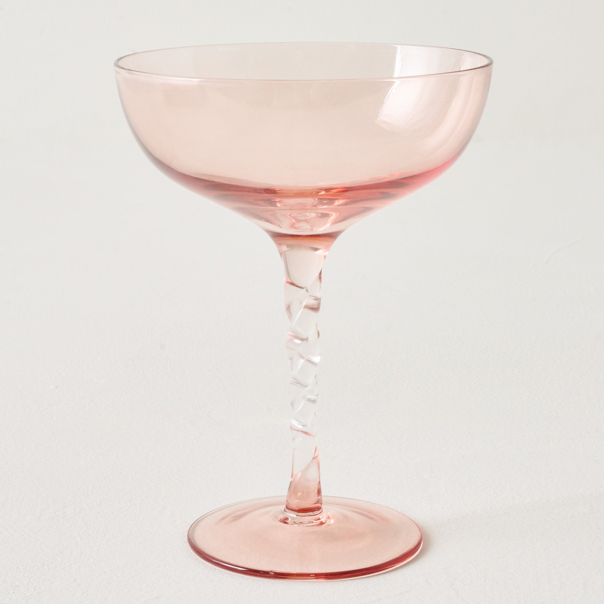 Juliette Blush Twisted Coupe Glass